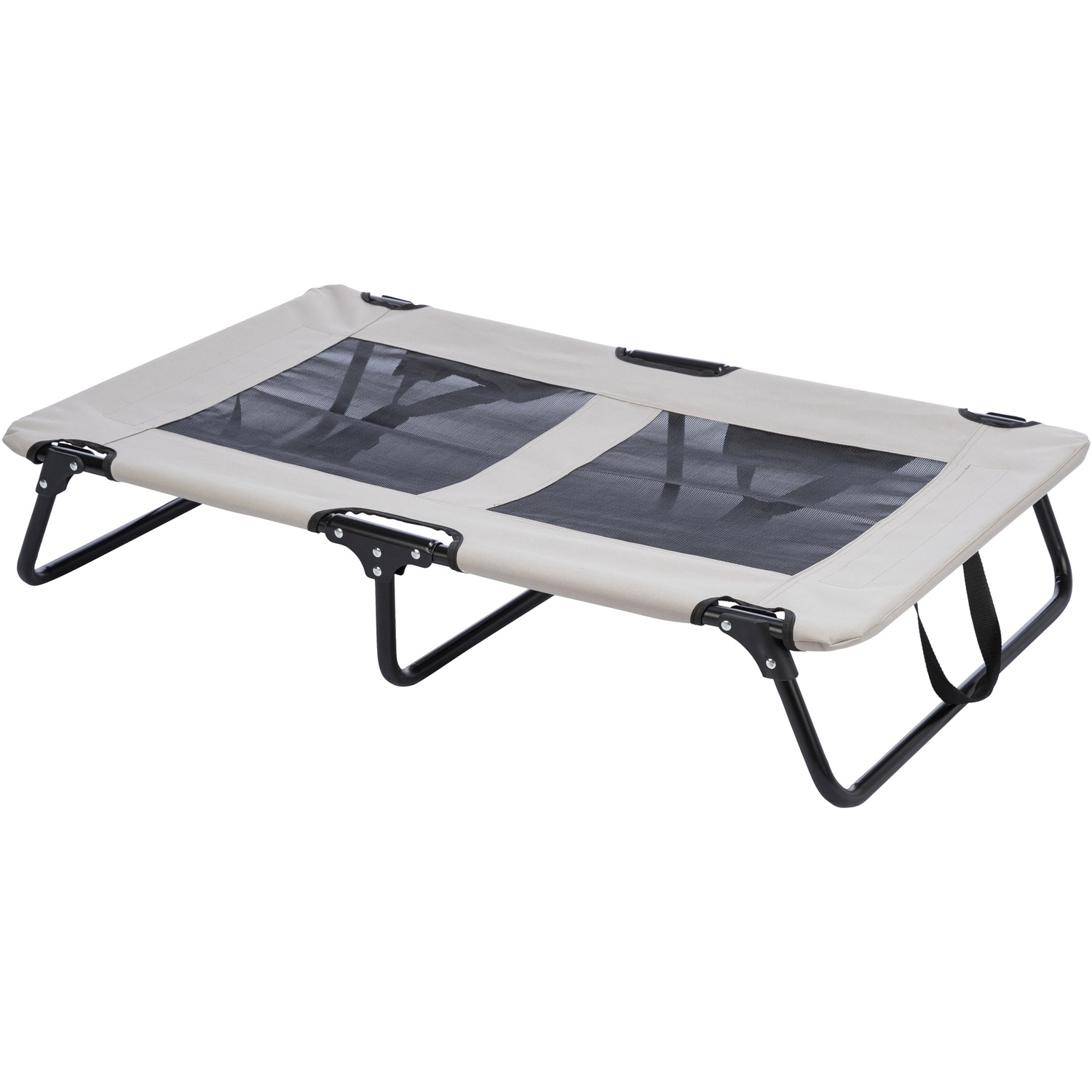 Tumbona para perros, Gris/Negro, 79 × 19 × 50 cm