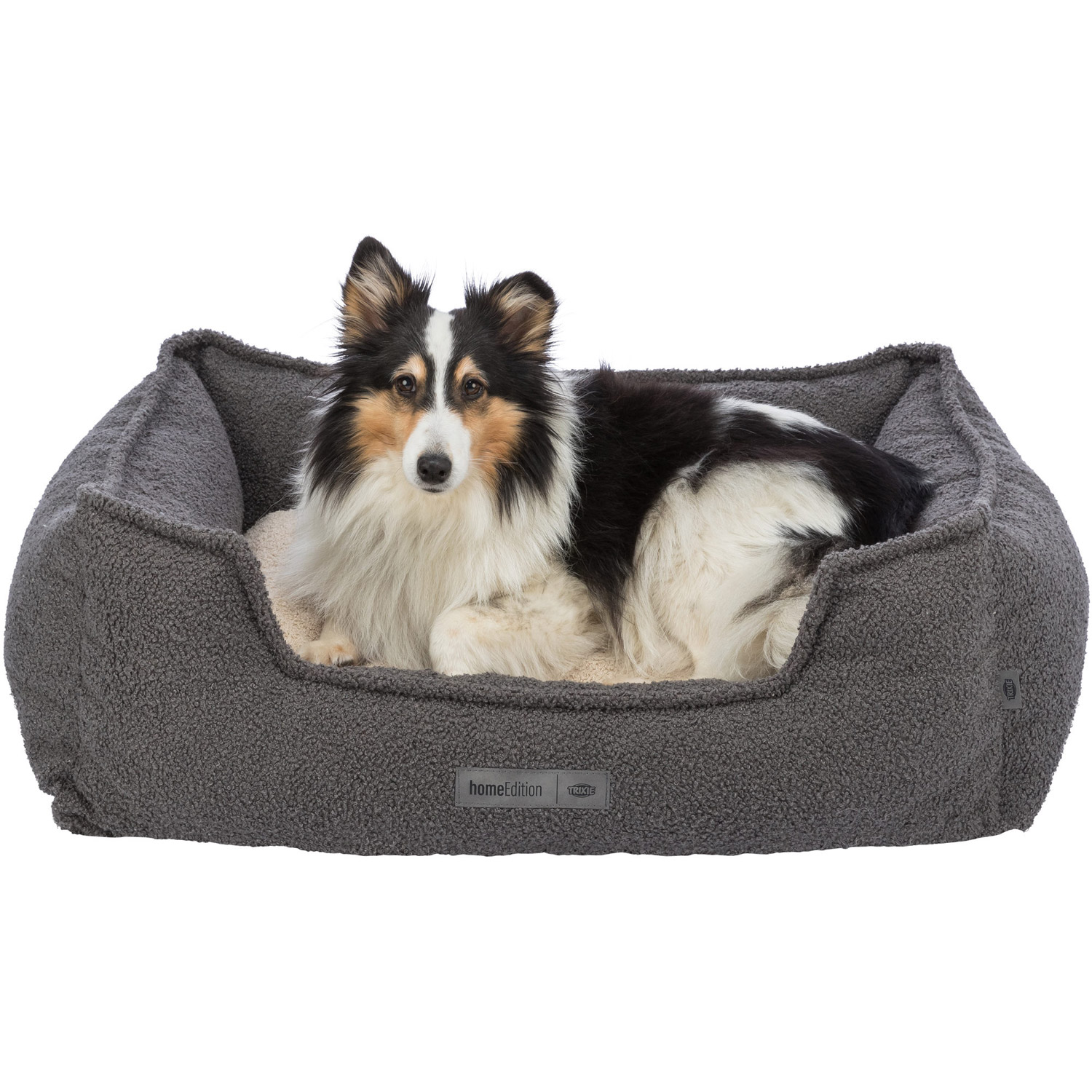 Be Eco Cama Coline, Gris oscuro/Beige, 80 × 65 cm