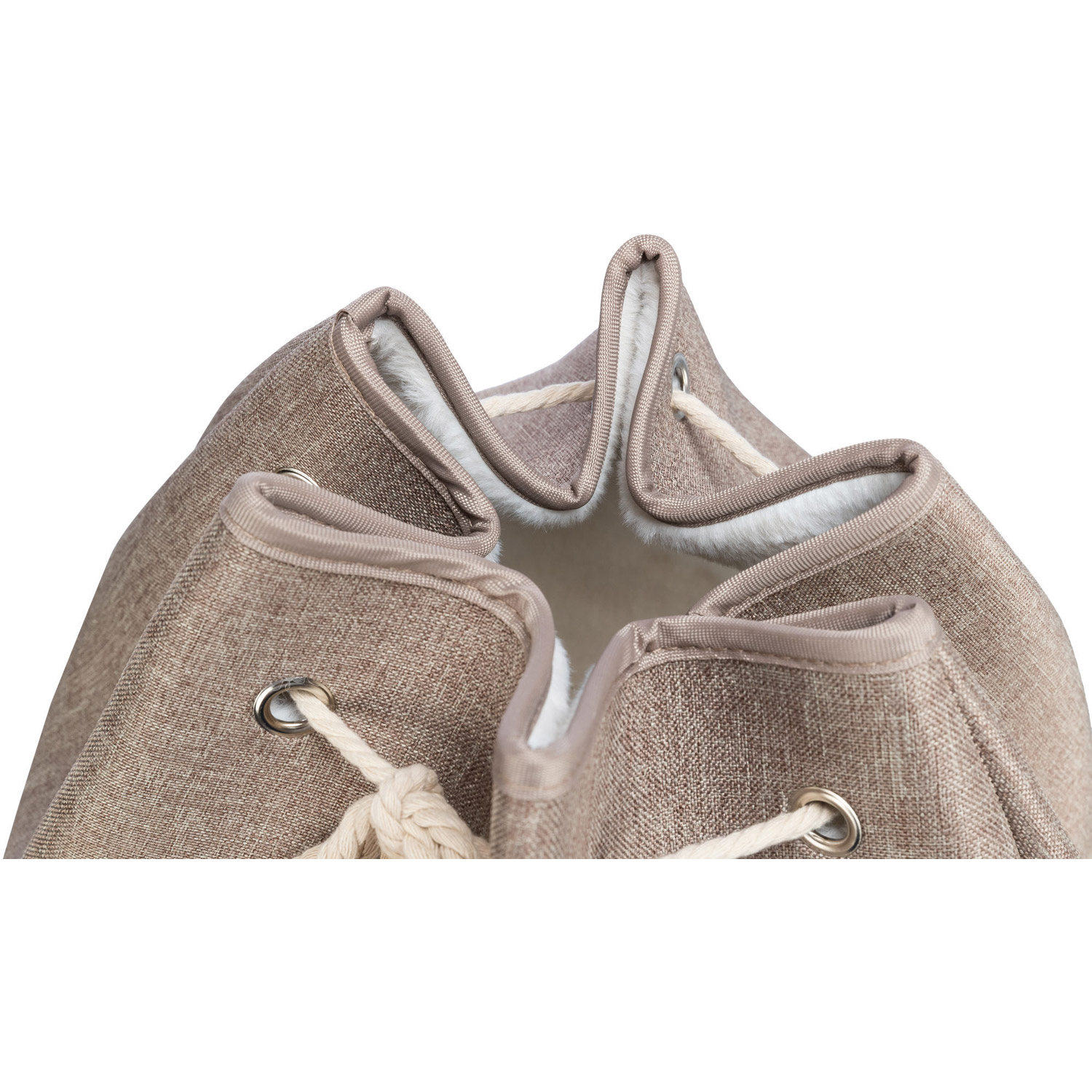 Cueva Nelli, Marrón claro/Blanco-Taupe, ø 40 × 55 cm