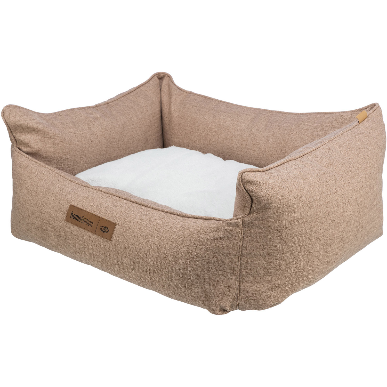 Cama Farello, Marrón/Blanco, 60 × 50 cm