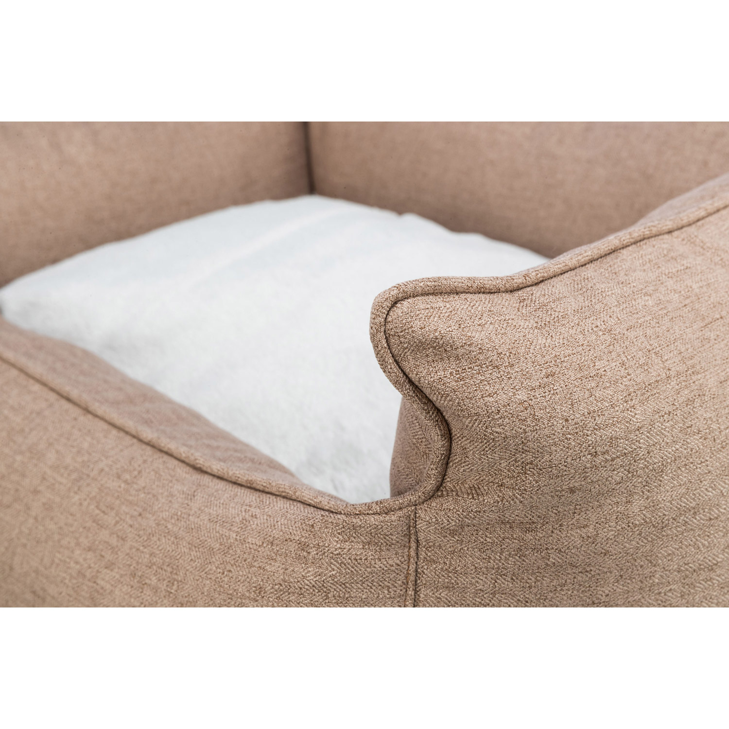 Cama Farello, Marrón/Blanco, 60 × 50 cm