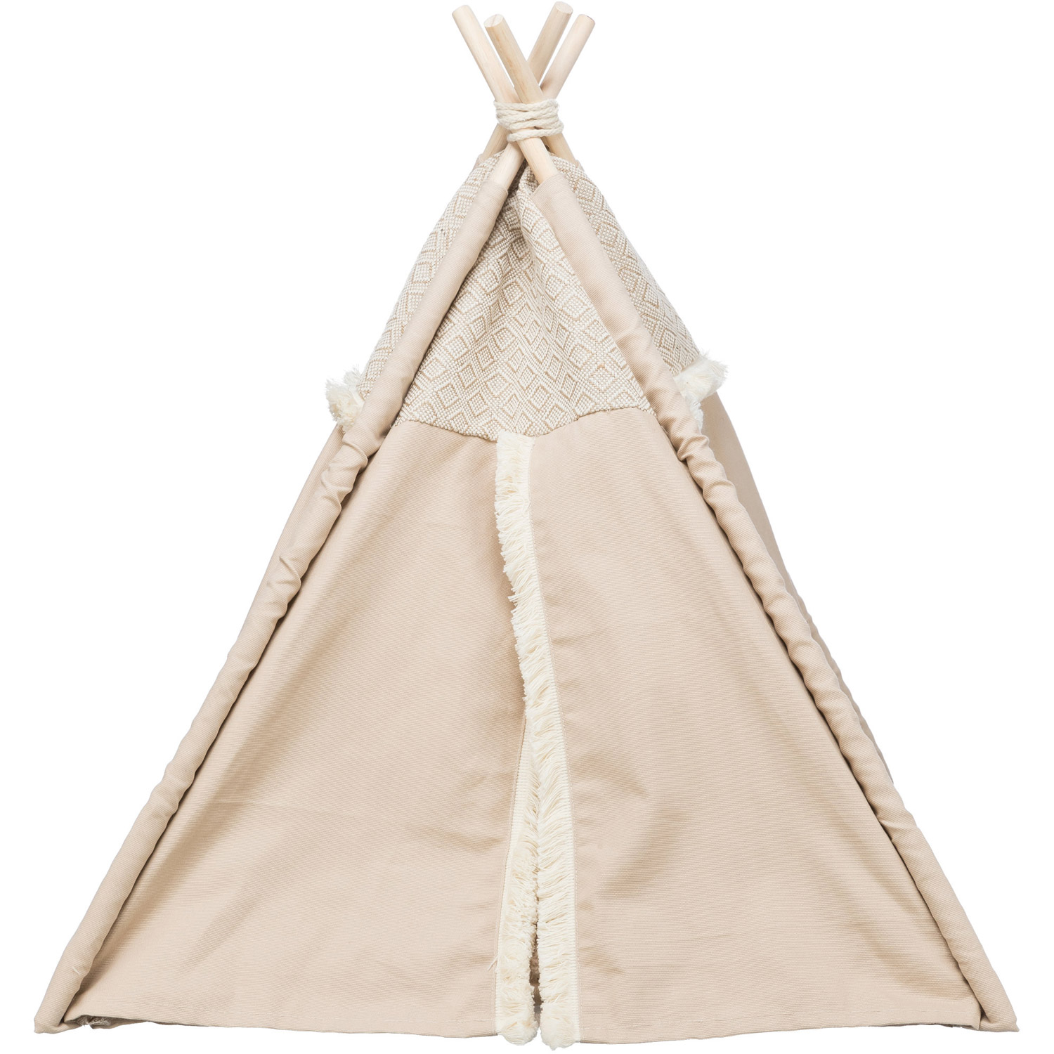Tipi Boho, Beige, 55 × 65 × 55 cm