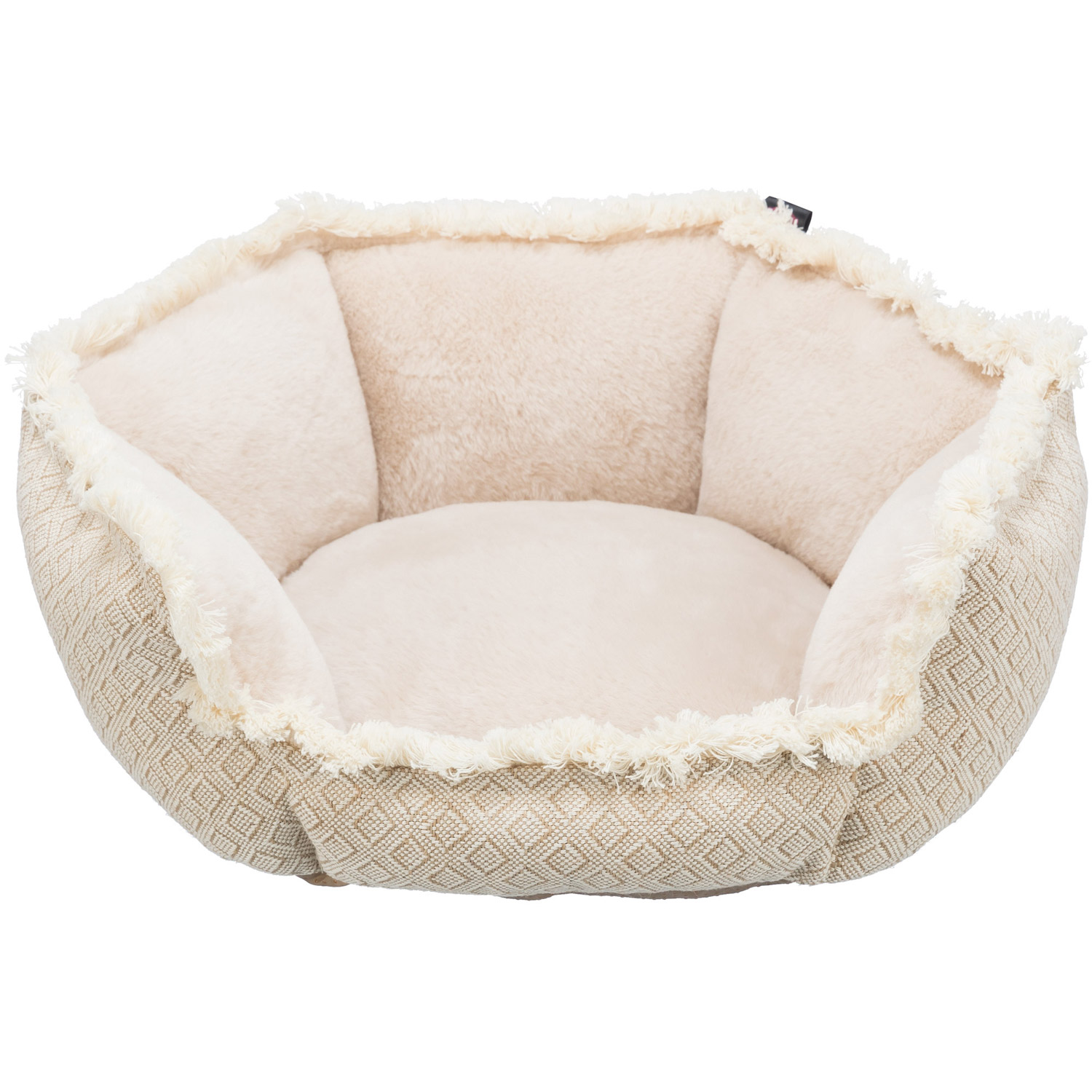 Cama Boho, Beige, 50 × 50 cm