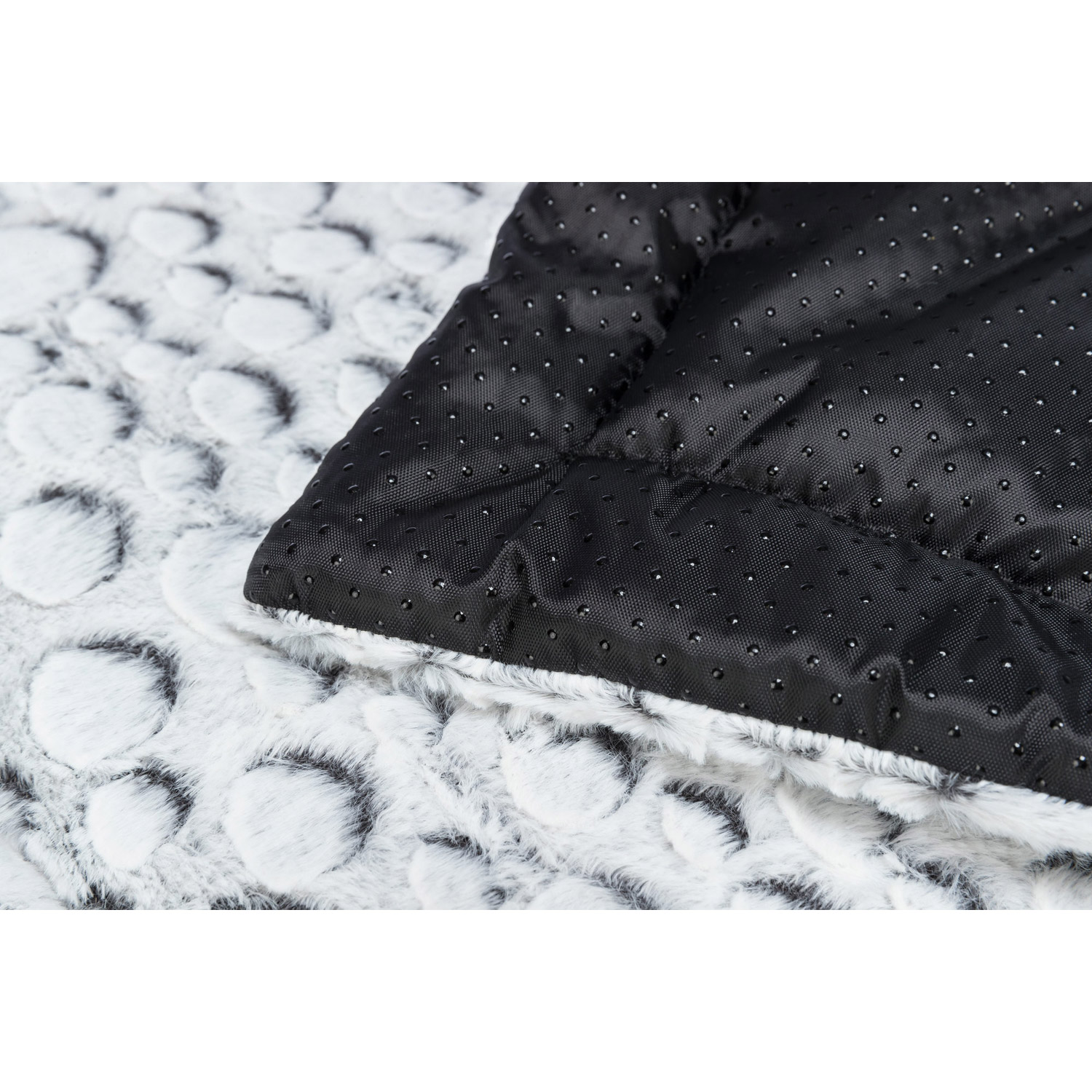 Colchoneta Mila, Blanco-Gris, 60 × 50 cm