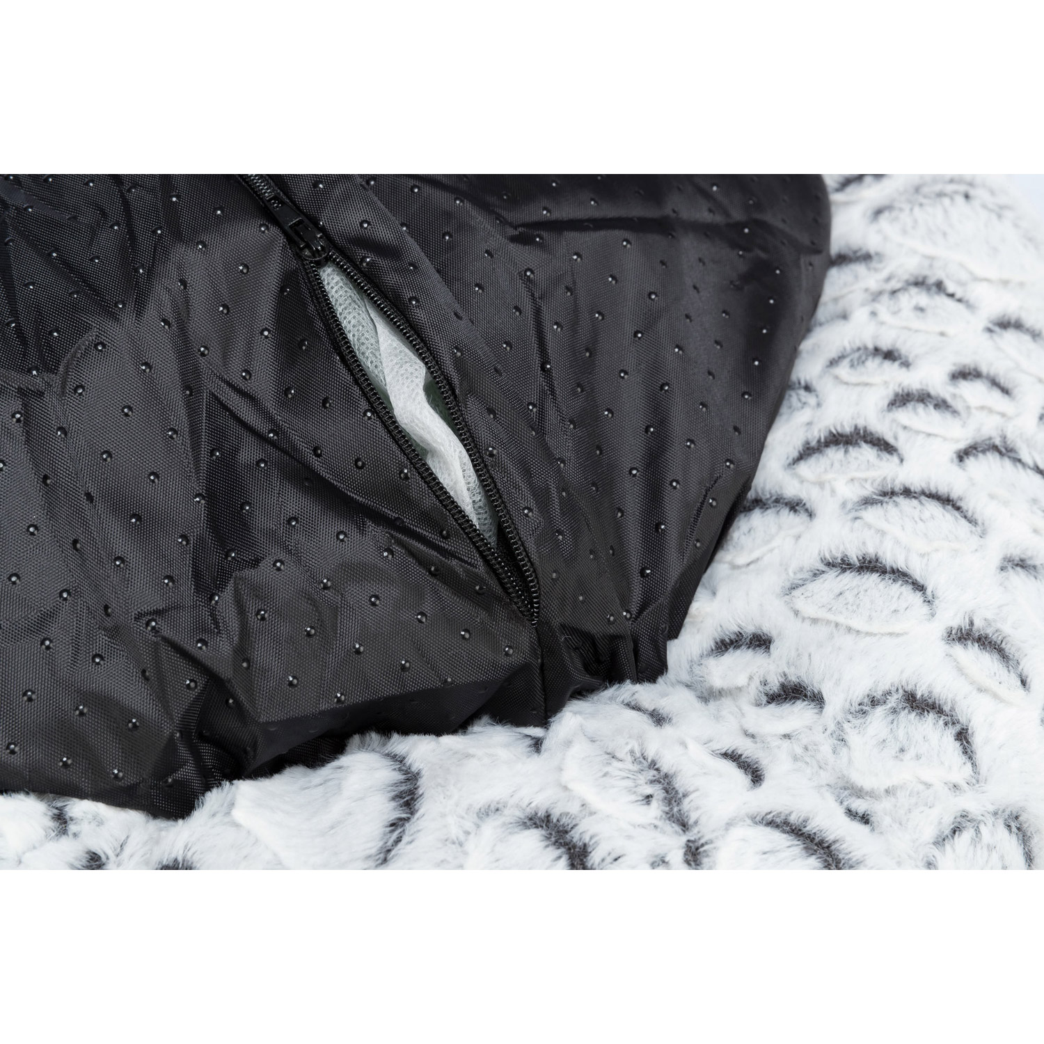 Cama Mila, Blanco-Gris, ø 50 cm