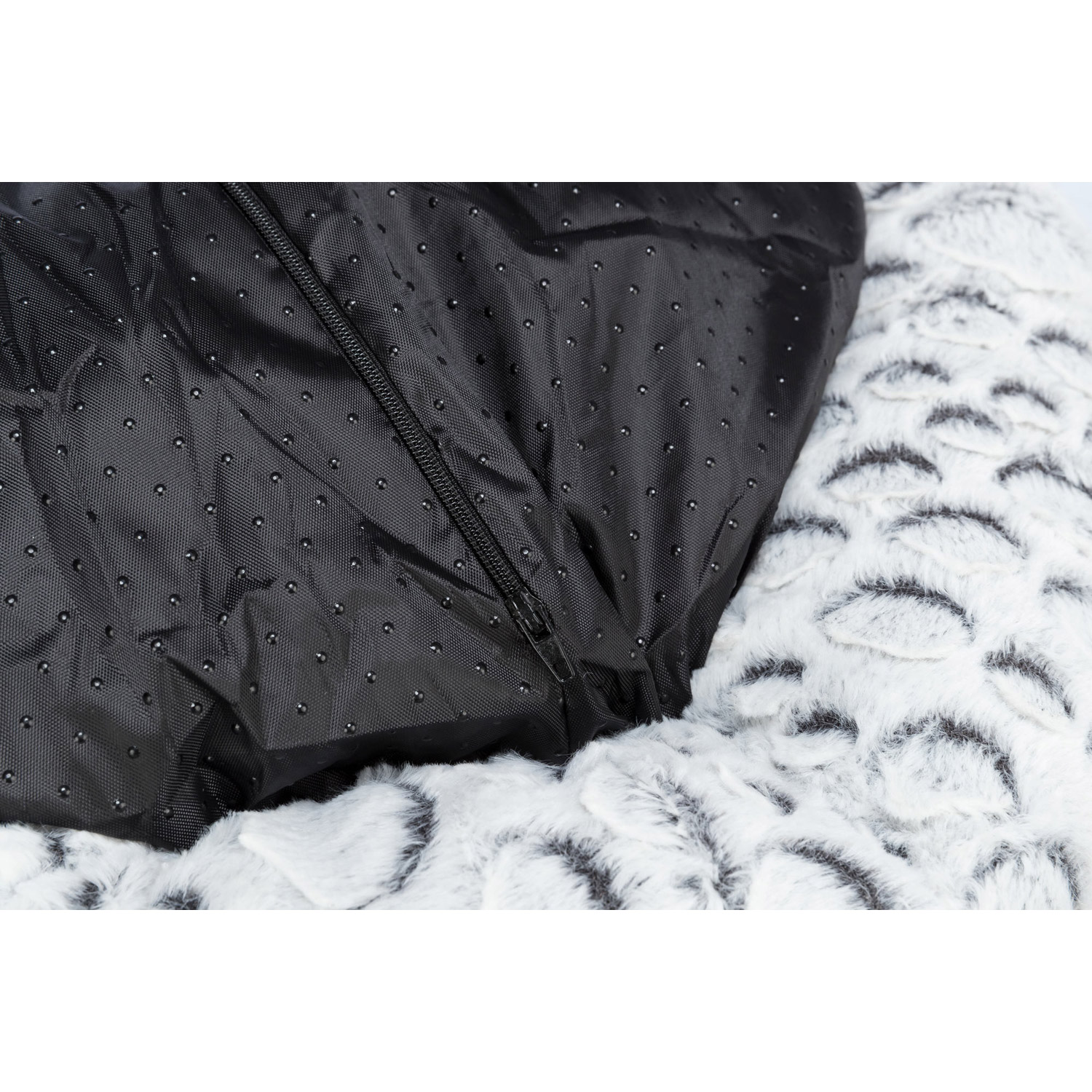 Cama Mila, Blanco-Gris, ø 50 cm
