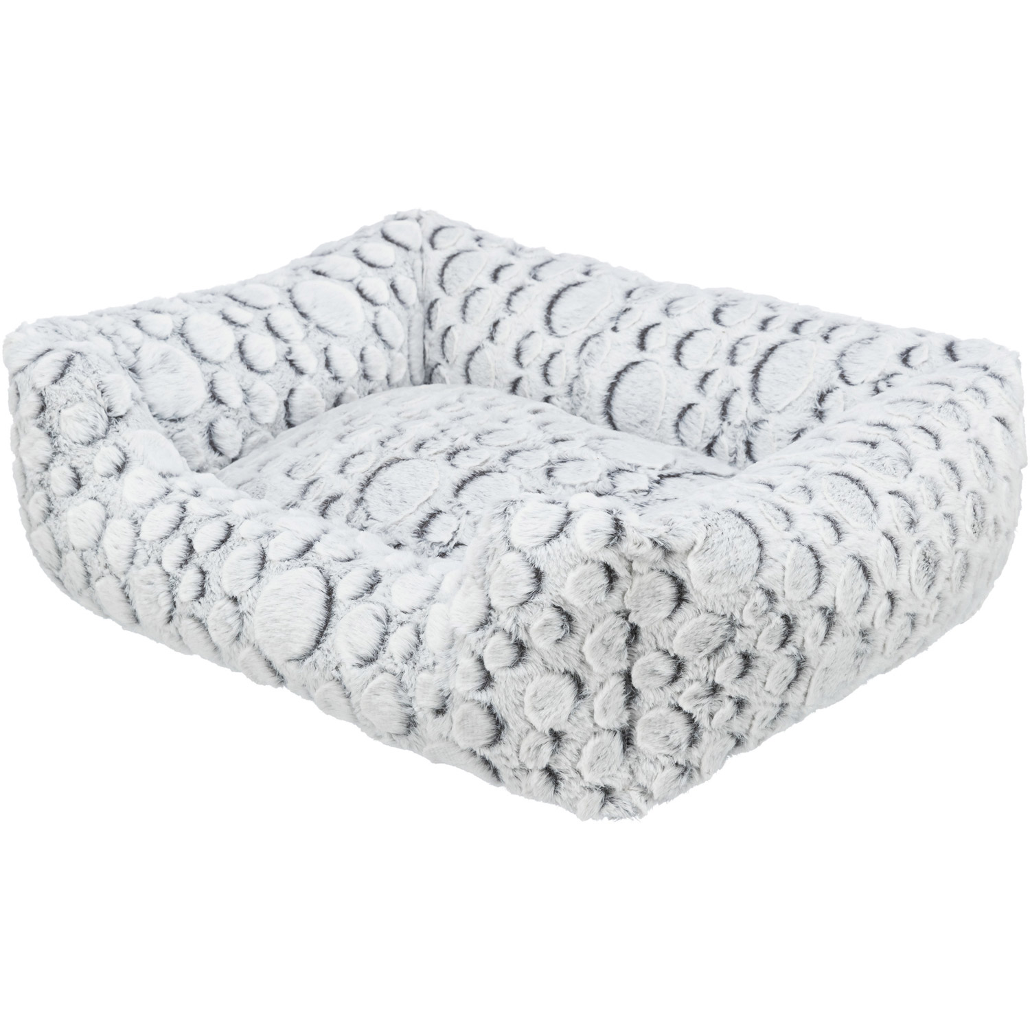Cama Mila, Blanco-Gris, 50 × 40 cm