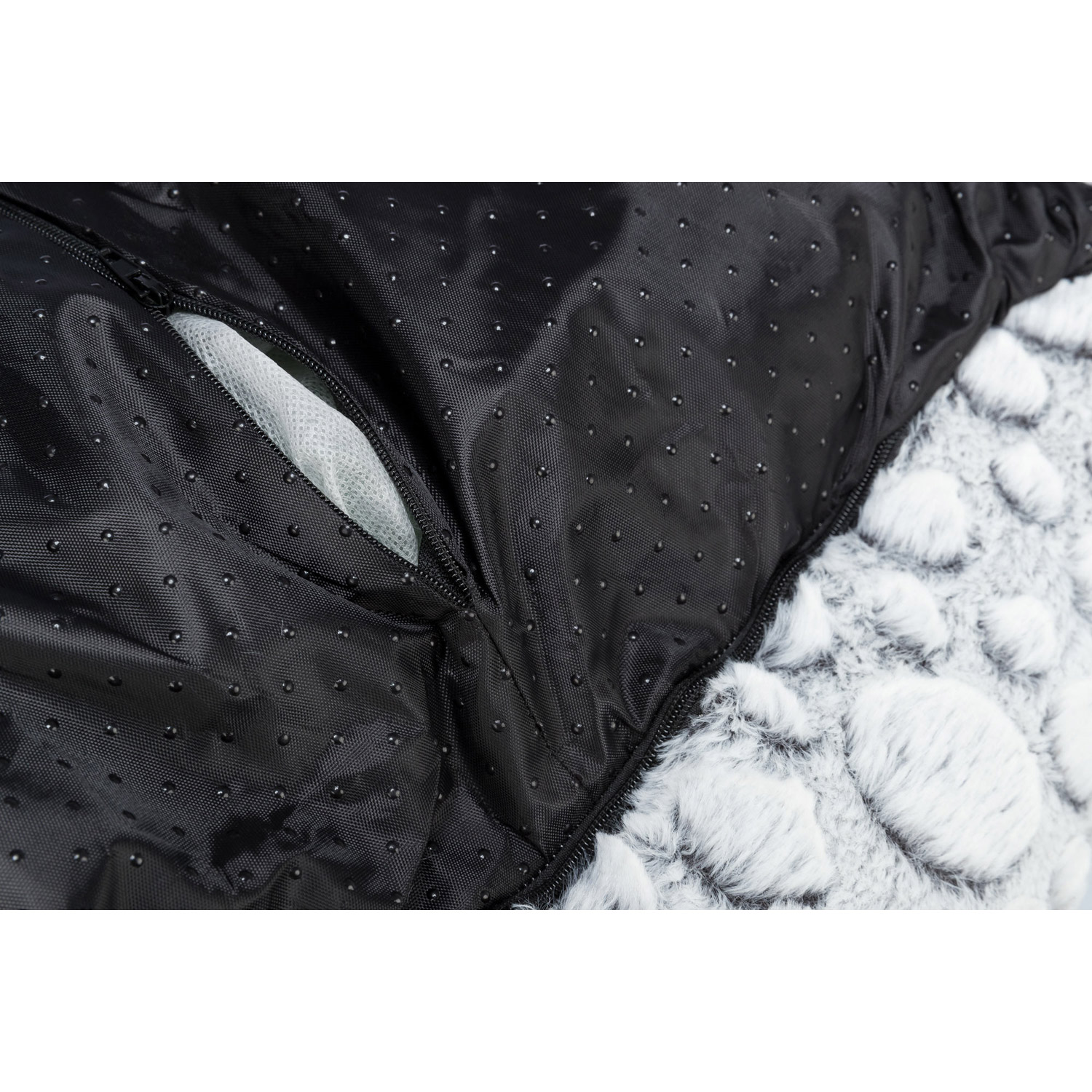 Cama Mila, Blanco-Gris, 50 × 40 cm
