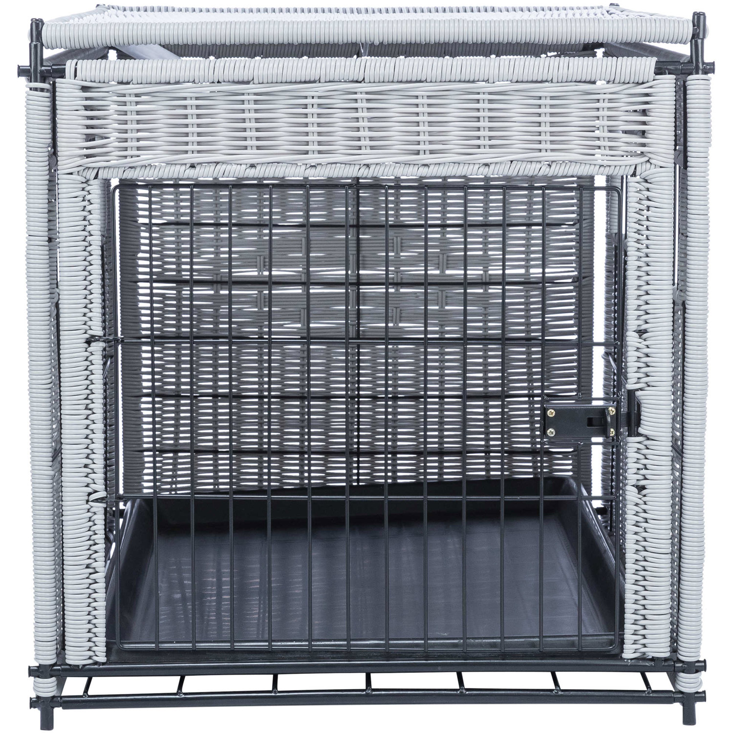 Caseta Doméstica , M, Gris claro, 58 × 60 × 77 cm