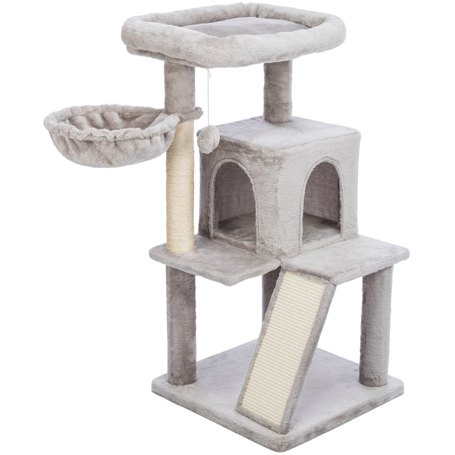 Junior Poste Rascador Pepito, Gris, 98 cm