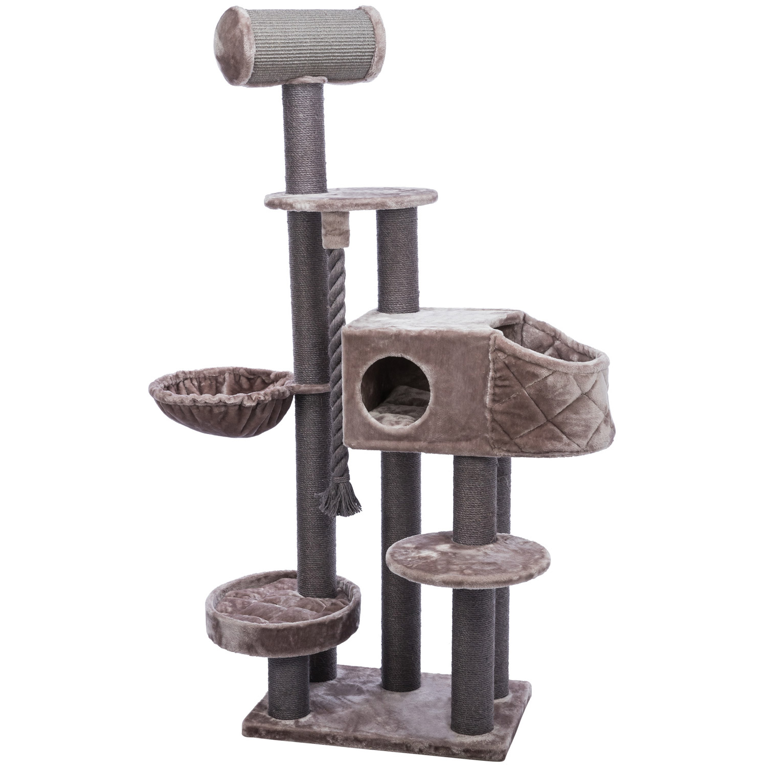 Poste Rascador XXL Andres, Capuchino, 70 × 190 × 48 cm