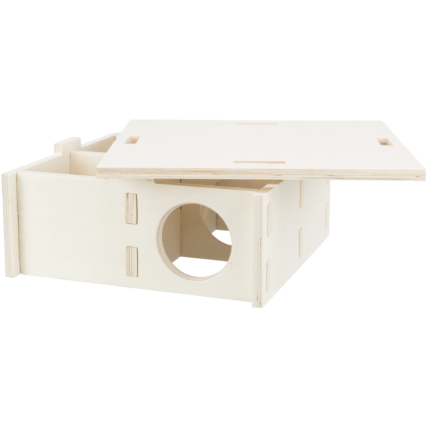 Casa con varias cámaras, 4 habitaciones, 25 × 10 × 25 cm