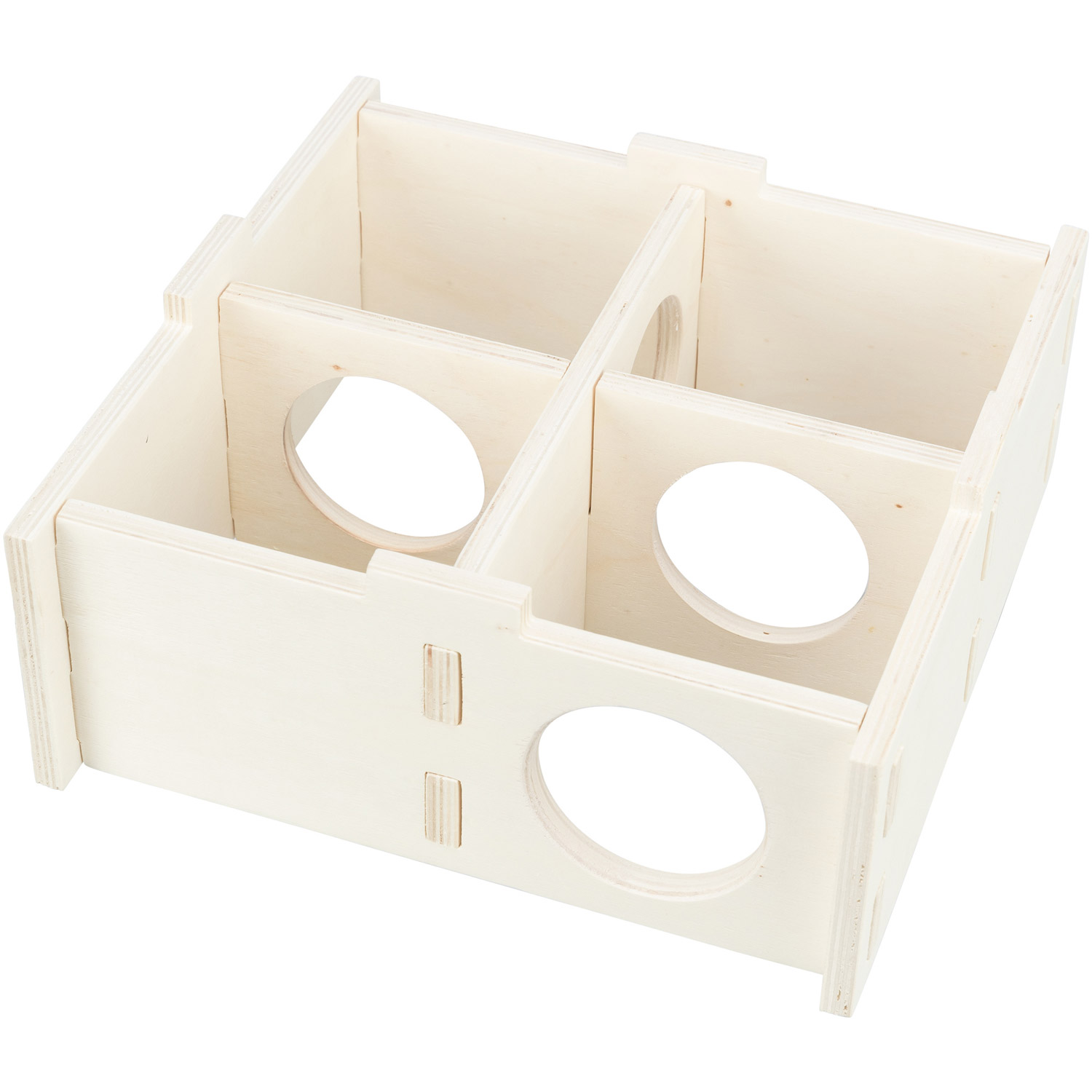 Casa con varias cámaras, 4 habitaciones, 25 × 10 × 25 cm