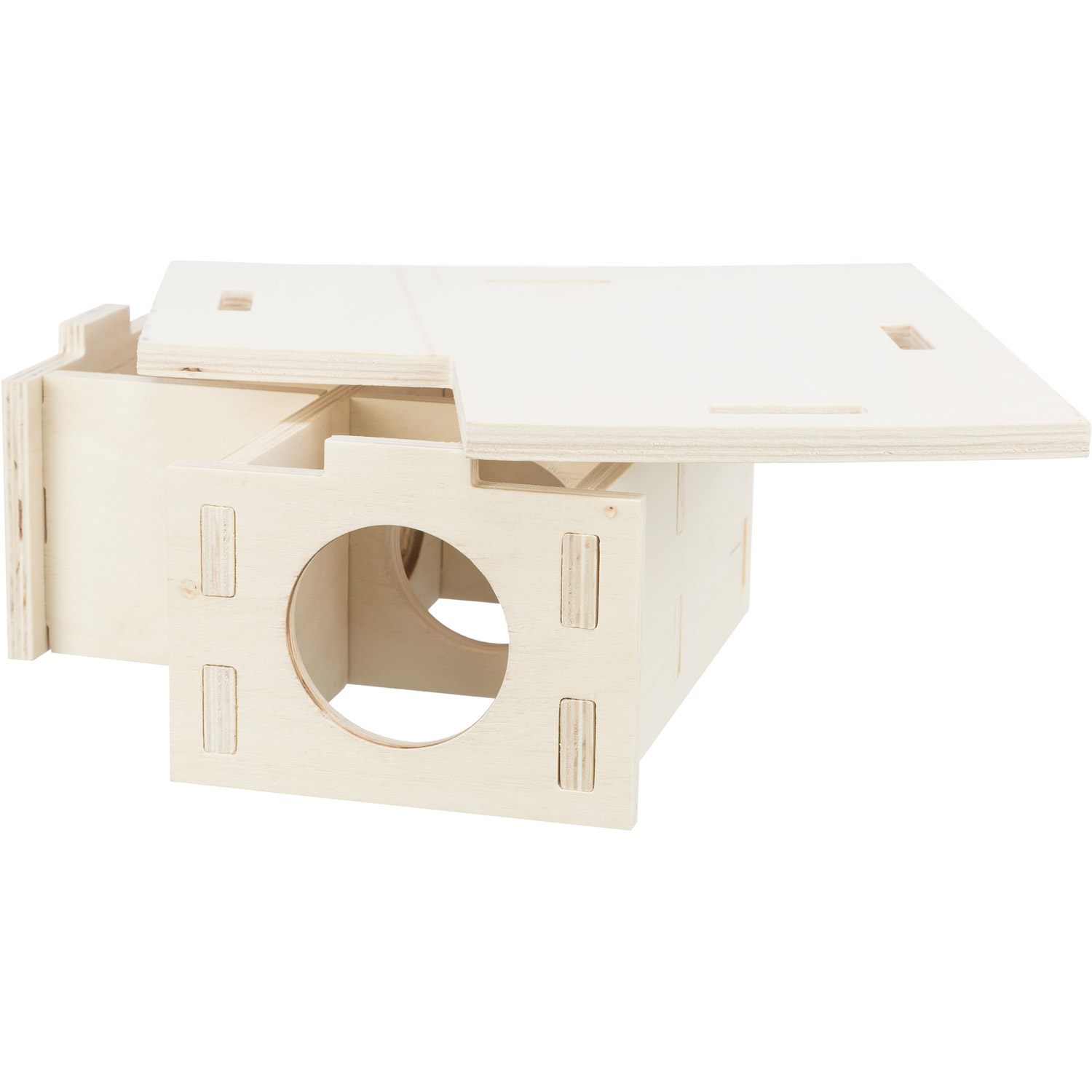 Casa con varias cámaras, 3 habitaciones, 25 × 10 × 25 cm