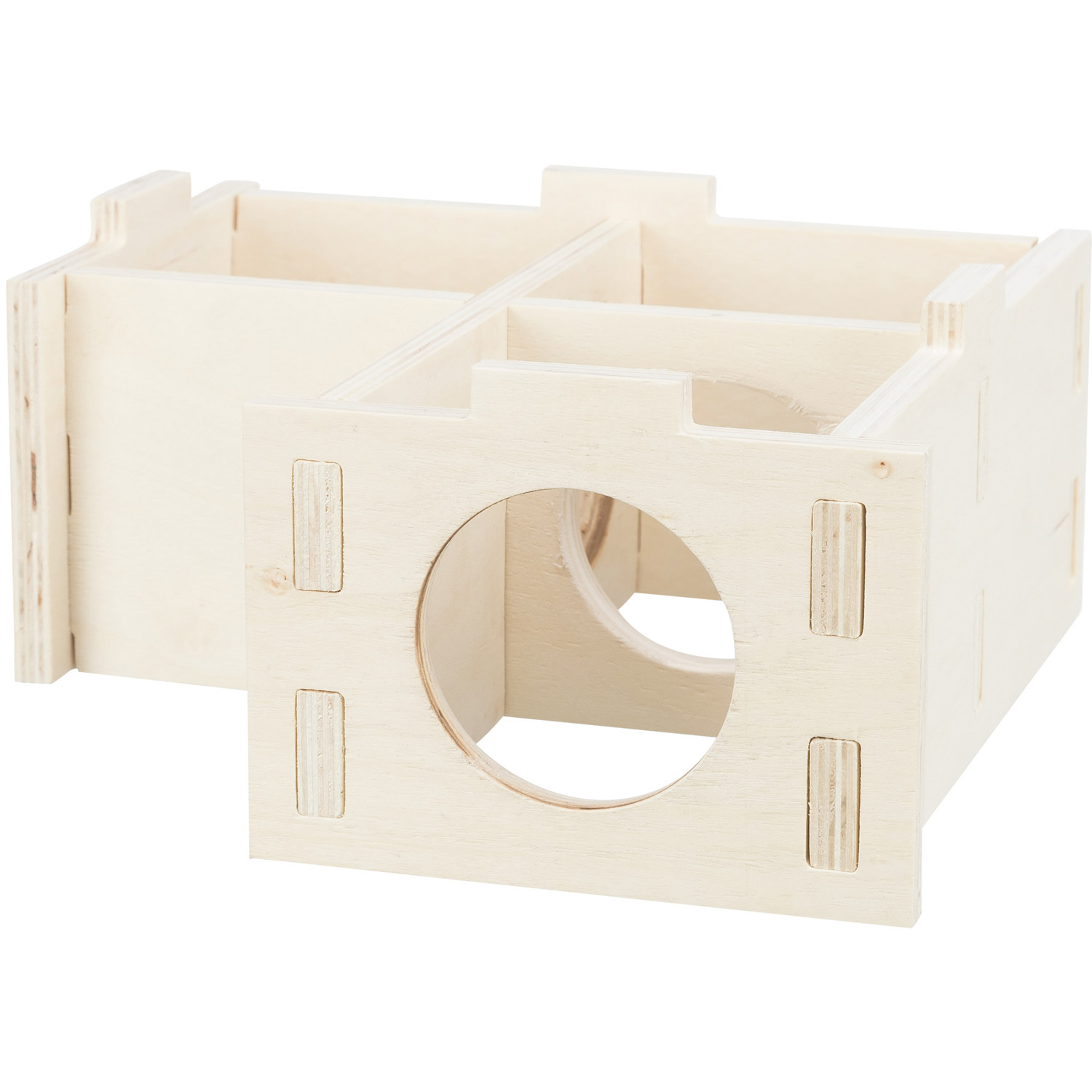 Casa con varias cámaras, 3 habitaciones, 25 × 10 × 25 cm