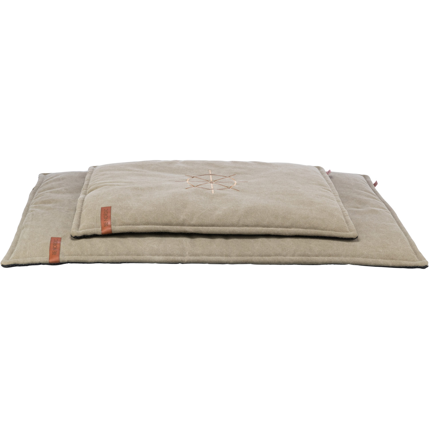 BE NORDIC Colchoneta Föhr, Arena, 70 × 55 cm