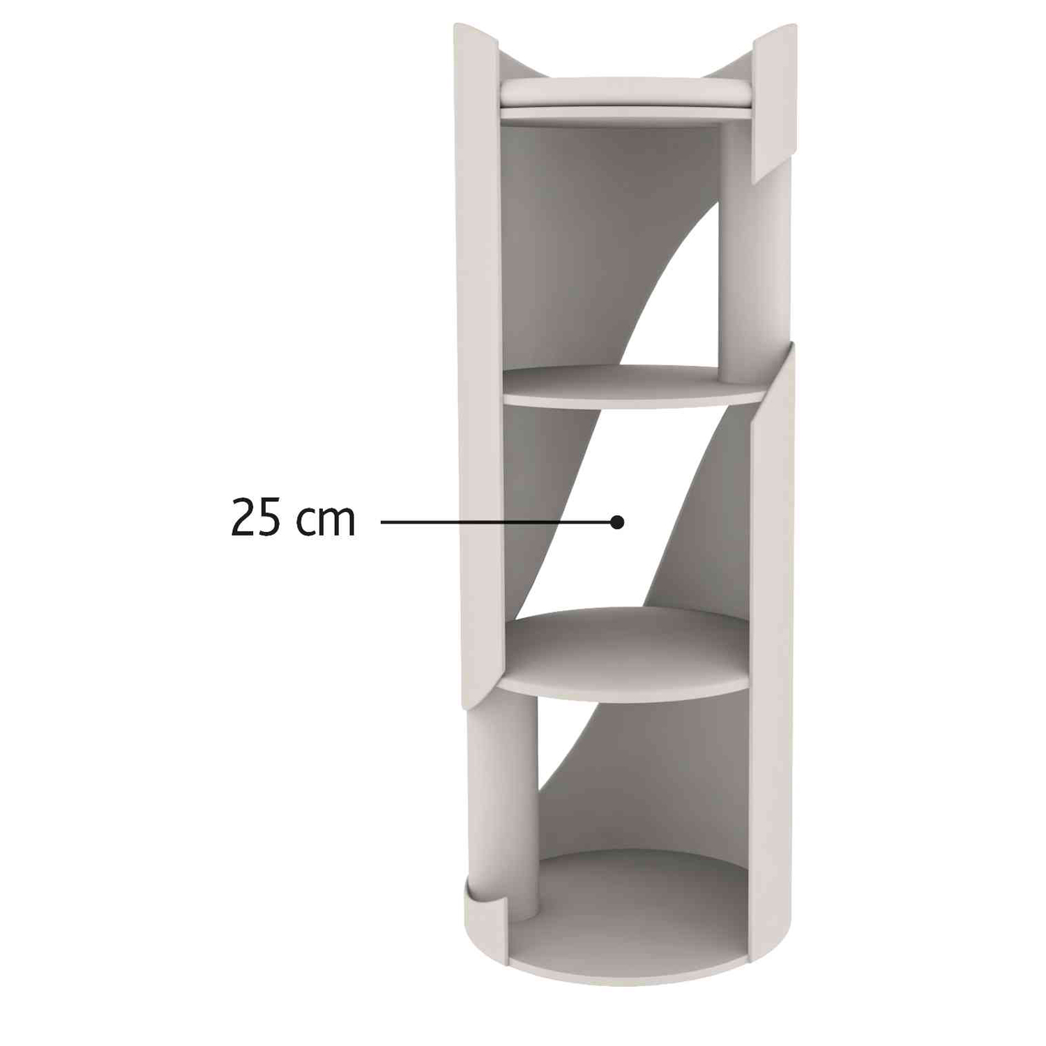 Torre Rascador Jasone, 98 cm, Gris Claro