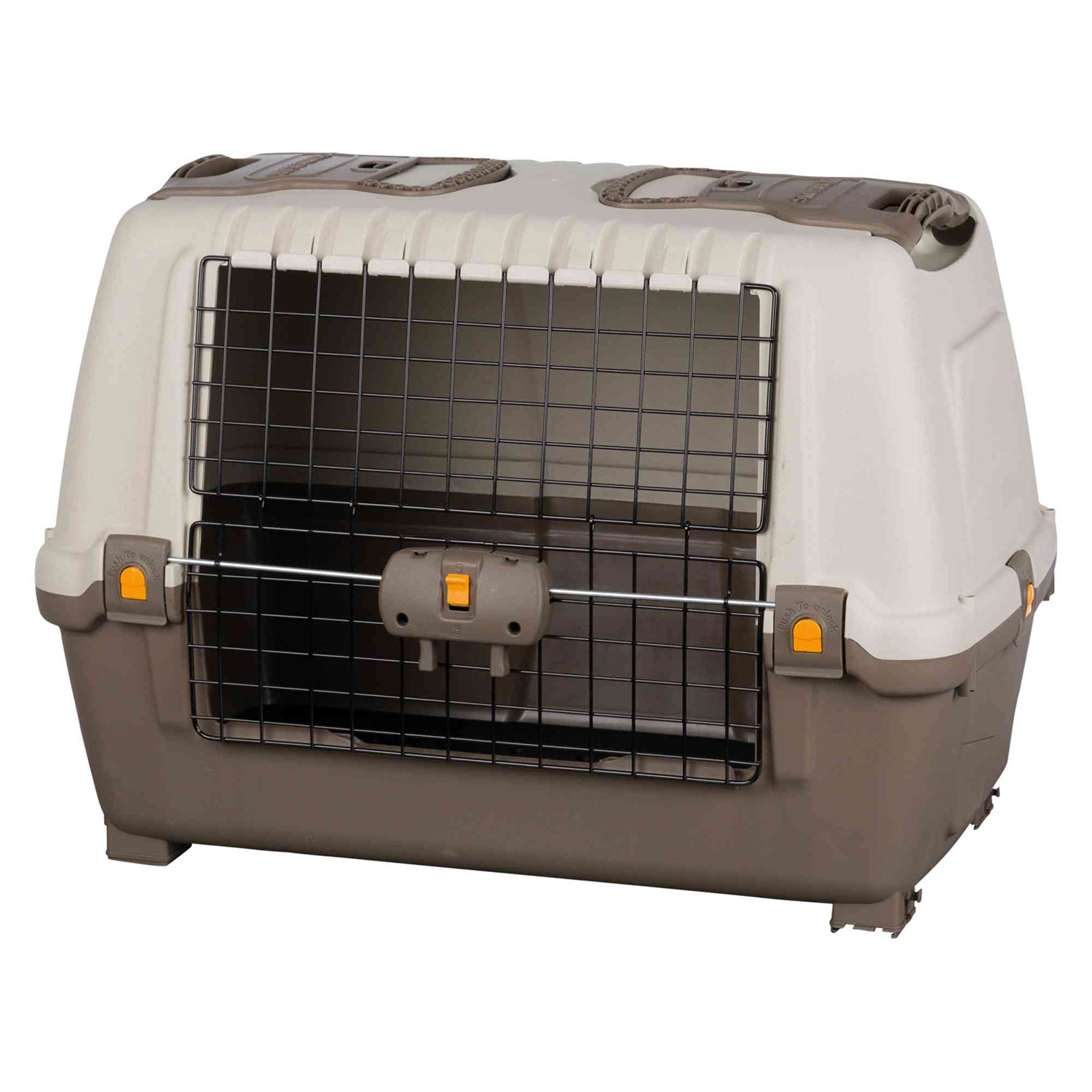 Transportín Skudo Car 80, S–M, 77 × 54 × 44 cm, Gris topo-Arena