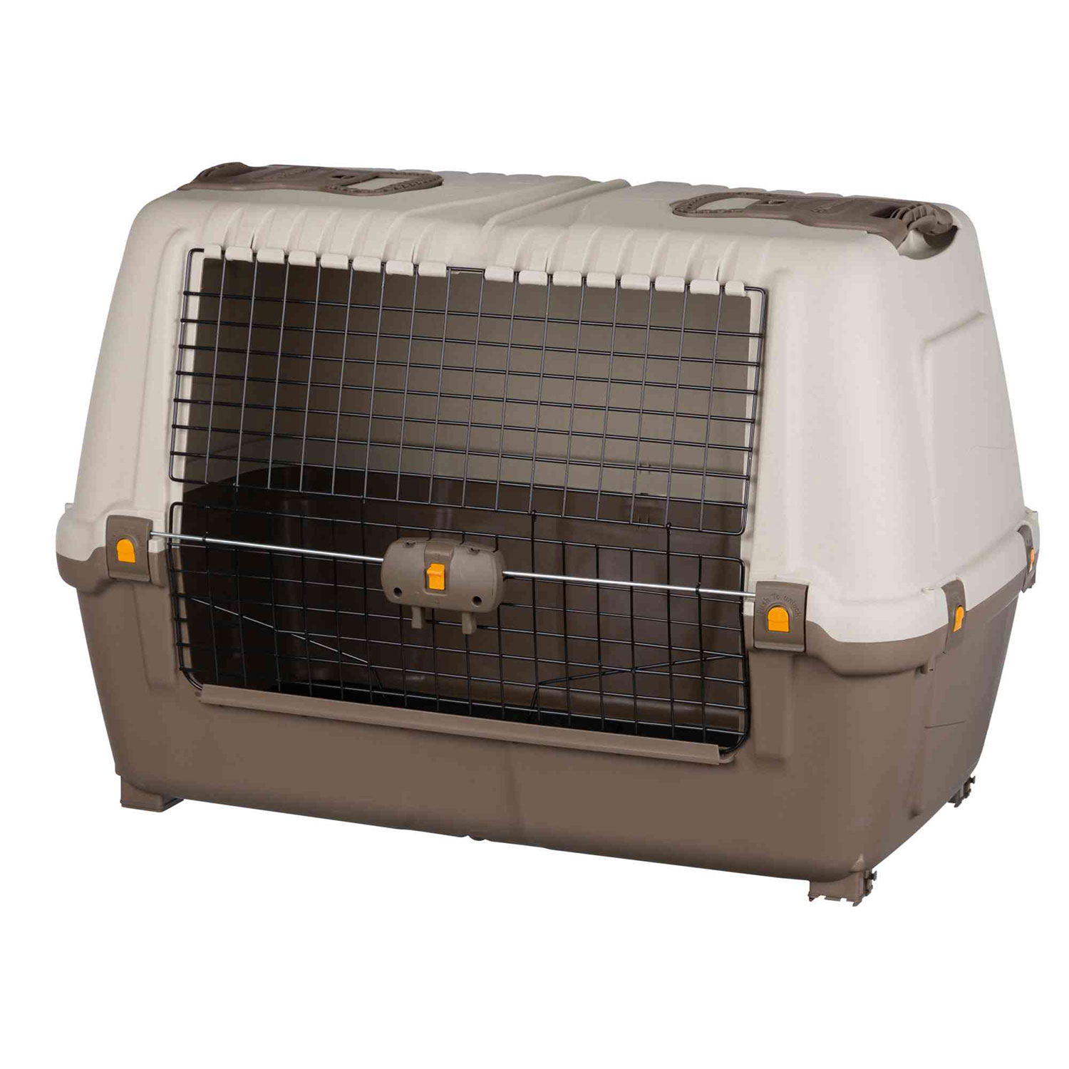 Transportín Skudo Car 100, M–L, 100 × 68 × 60 cm, Gris topo-Arena