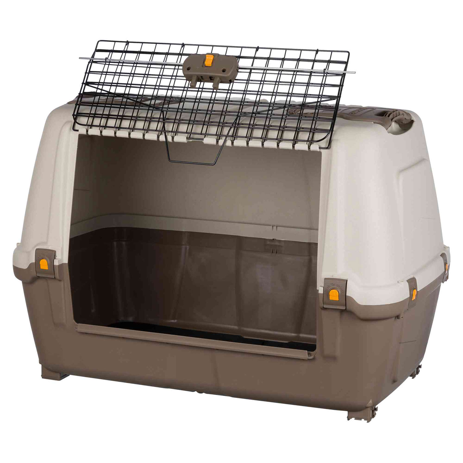 Transportín Skudo Car 100, M–L, 100 × 68 × 60 cm, Gris topo-Arena