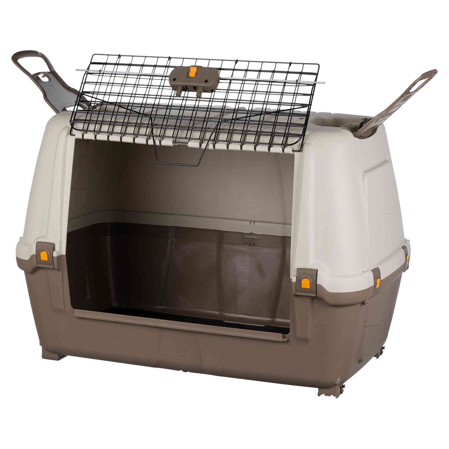 Transportín Skudo Car 100, M–L, 100 × 68 × 60 cm, Gris topo-Arena