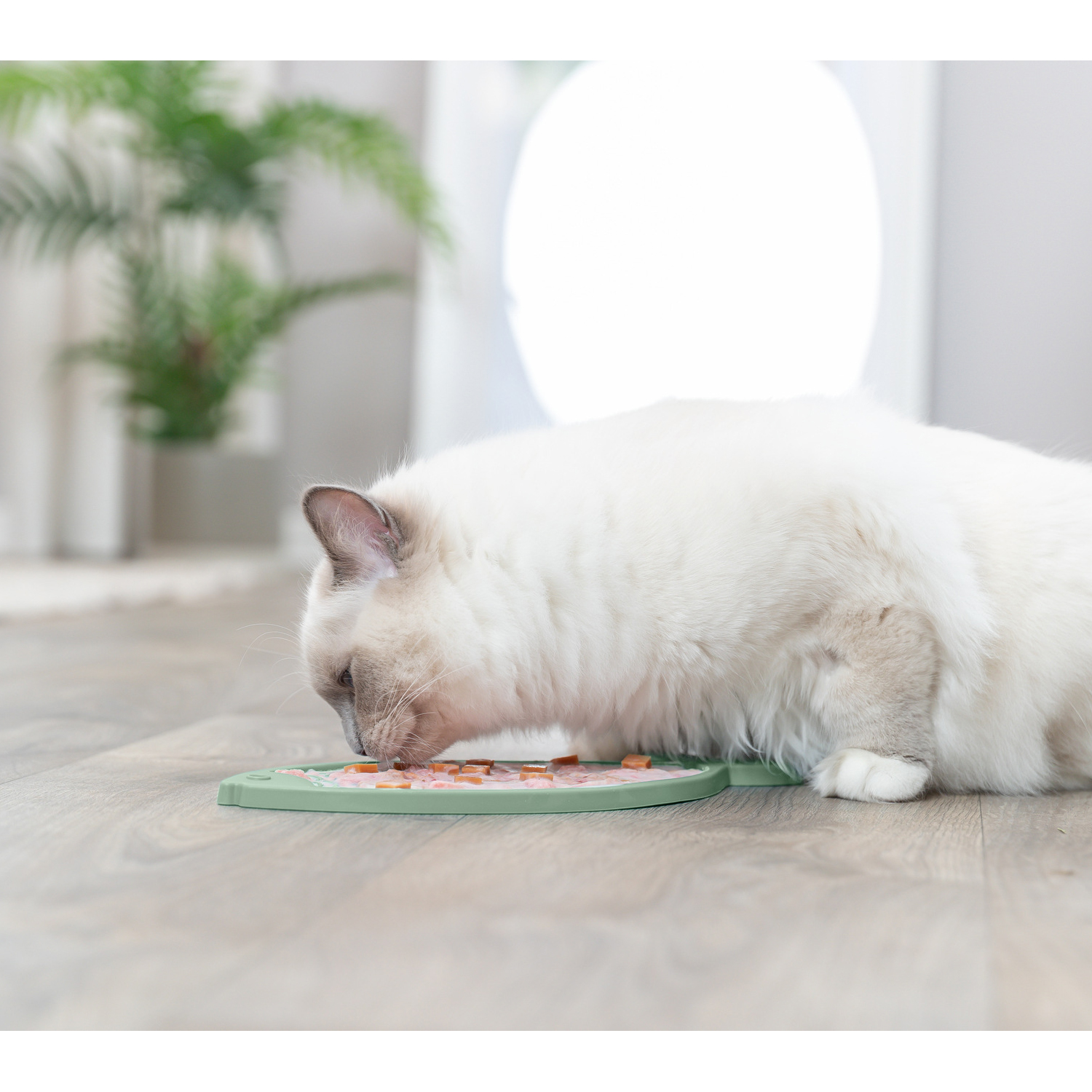Mantel Lick'n'Snack, Silicona, 28 cm, Azul Petróleo