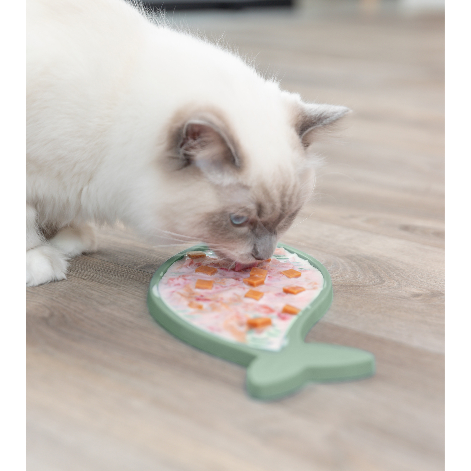 Mantel Lick'n'Snack, Silicona, 28 cm, Azul Petróleo