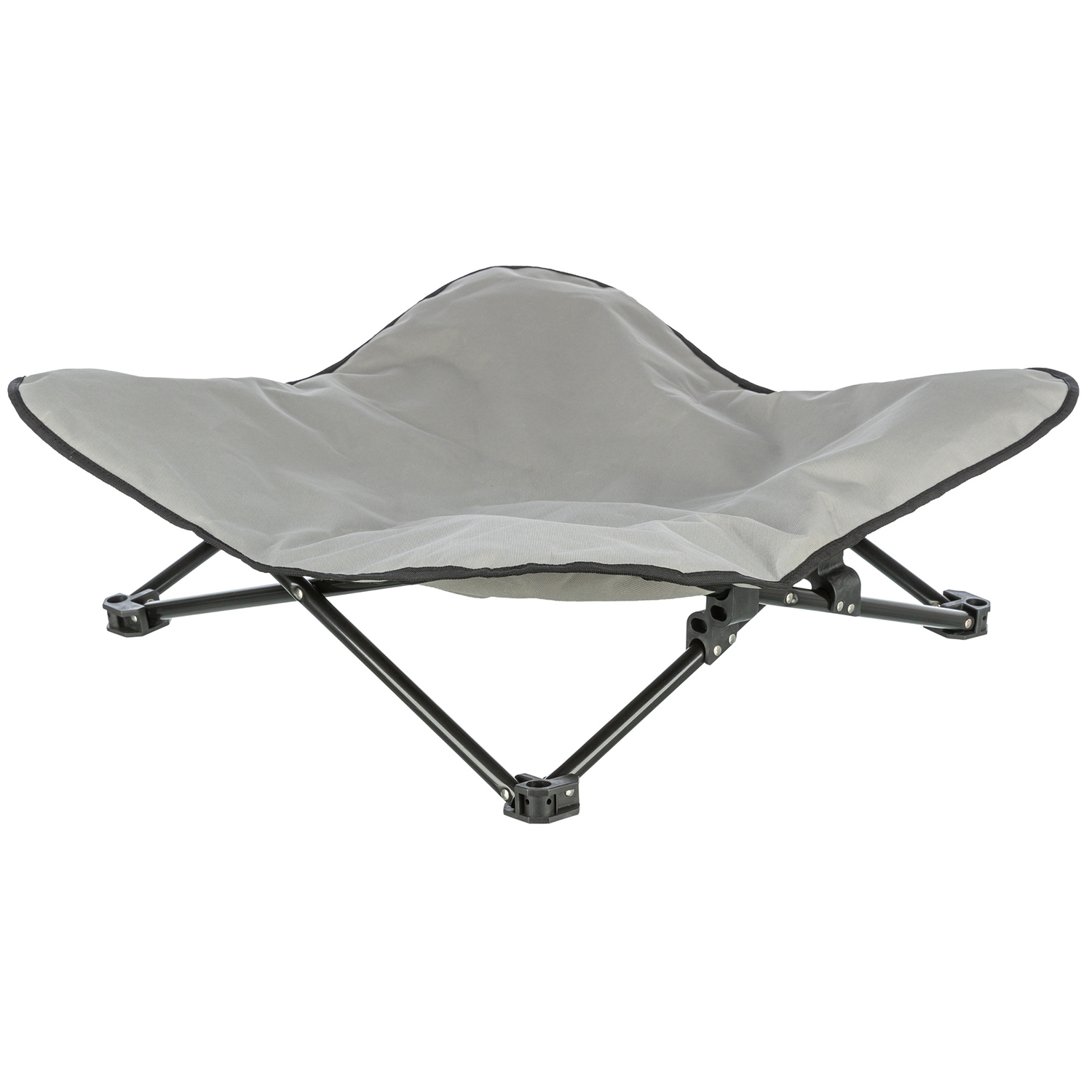Cama de camping para perros, gris oscuro/azul petróleo, 69 x 20 x 69 cm