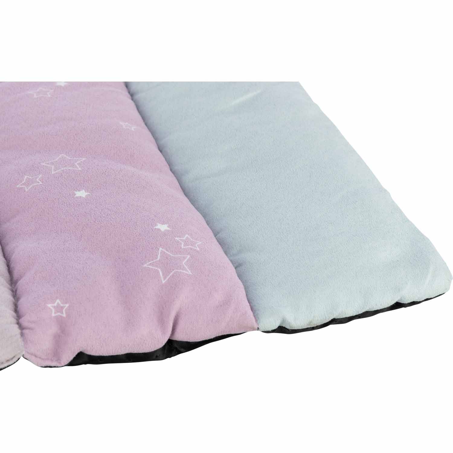 Junior Colchoneta Patchwork, menta/lila/rosa, 68 x 62 cm