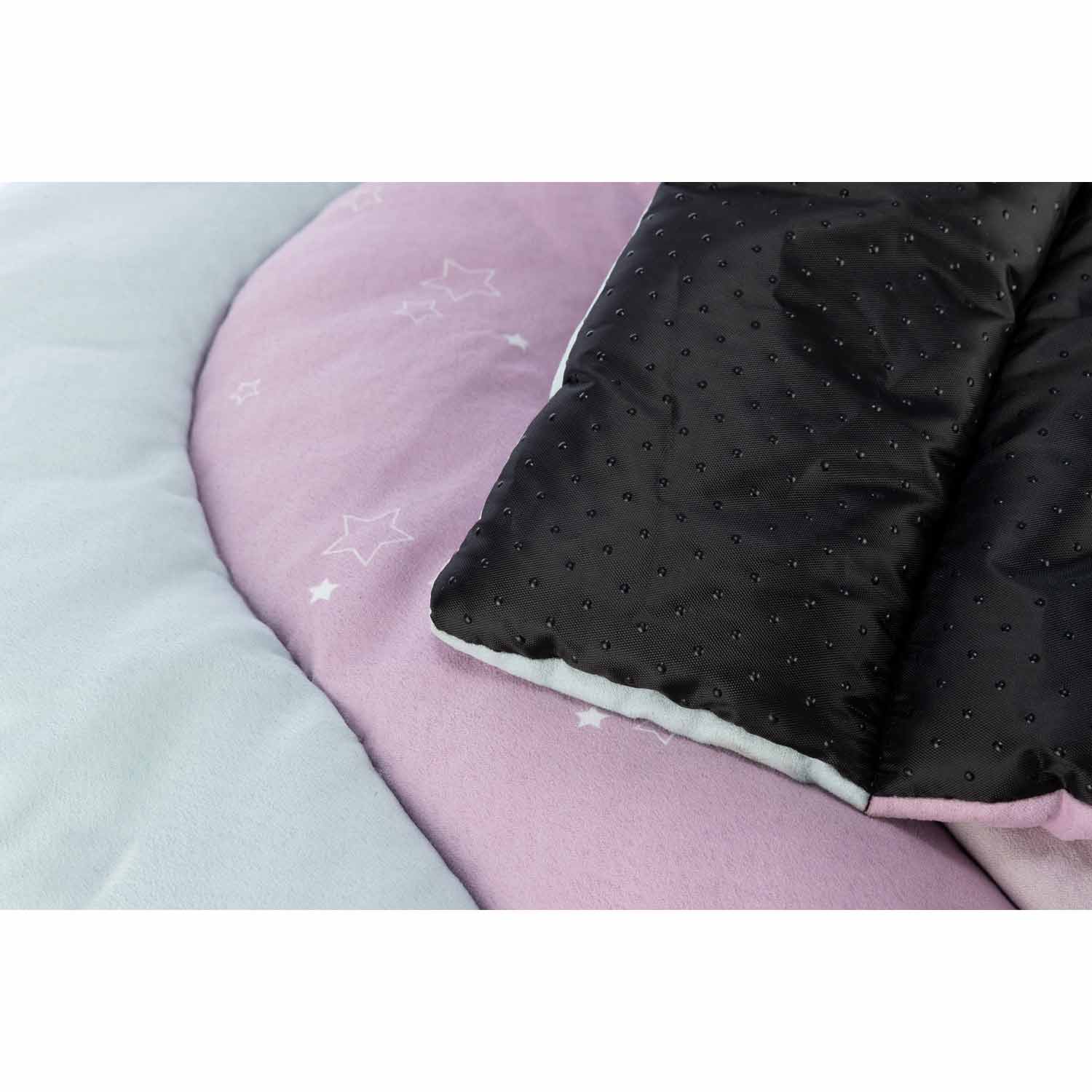 Junior Colchoneta Patchwork, menta/lila/rosa, 68 x 62 cm