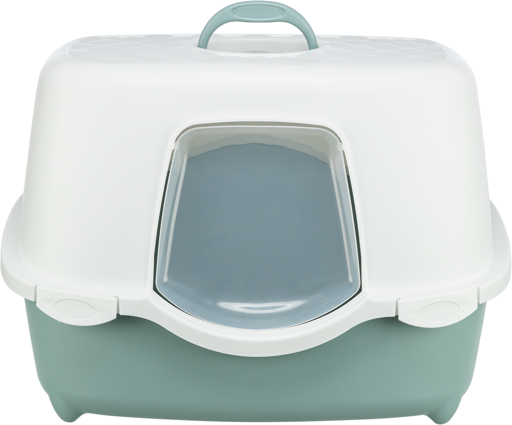 Bandeja Higiénica Davio Top para gatos, verde/blanco, 56 x 39 x 39 cm