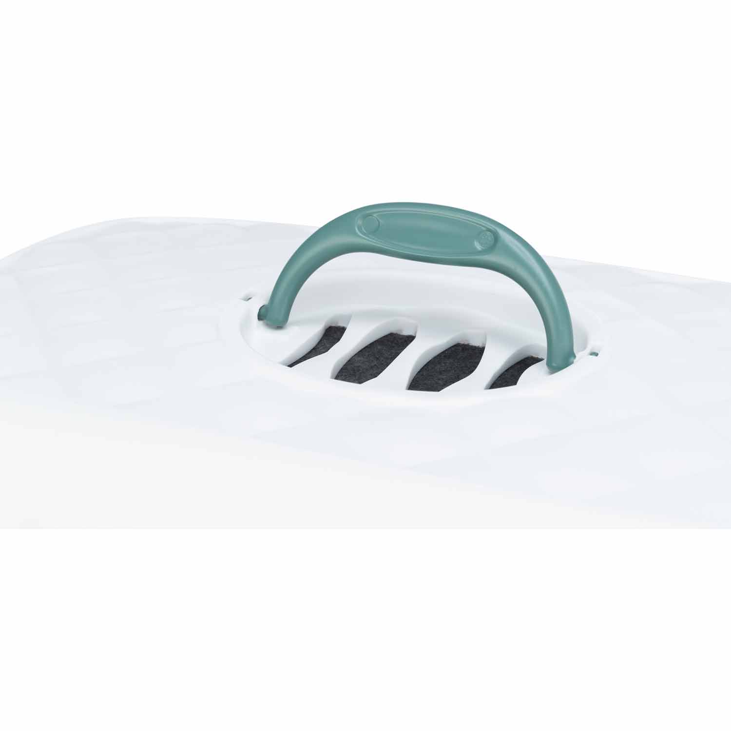 Bandeja Higiénica Davio Top para gatos, verde/blanco, 56 x 39 x 39 cm