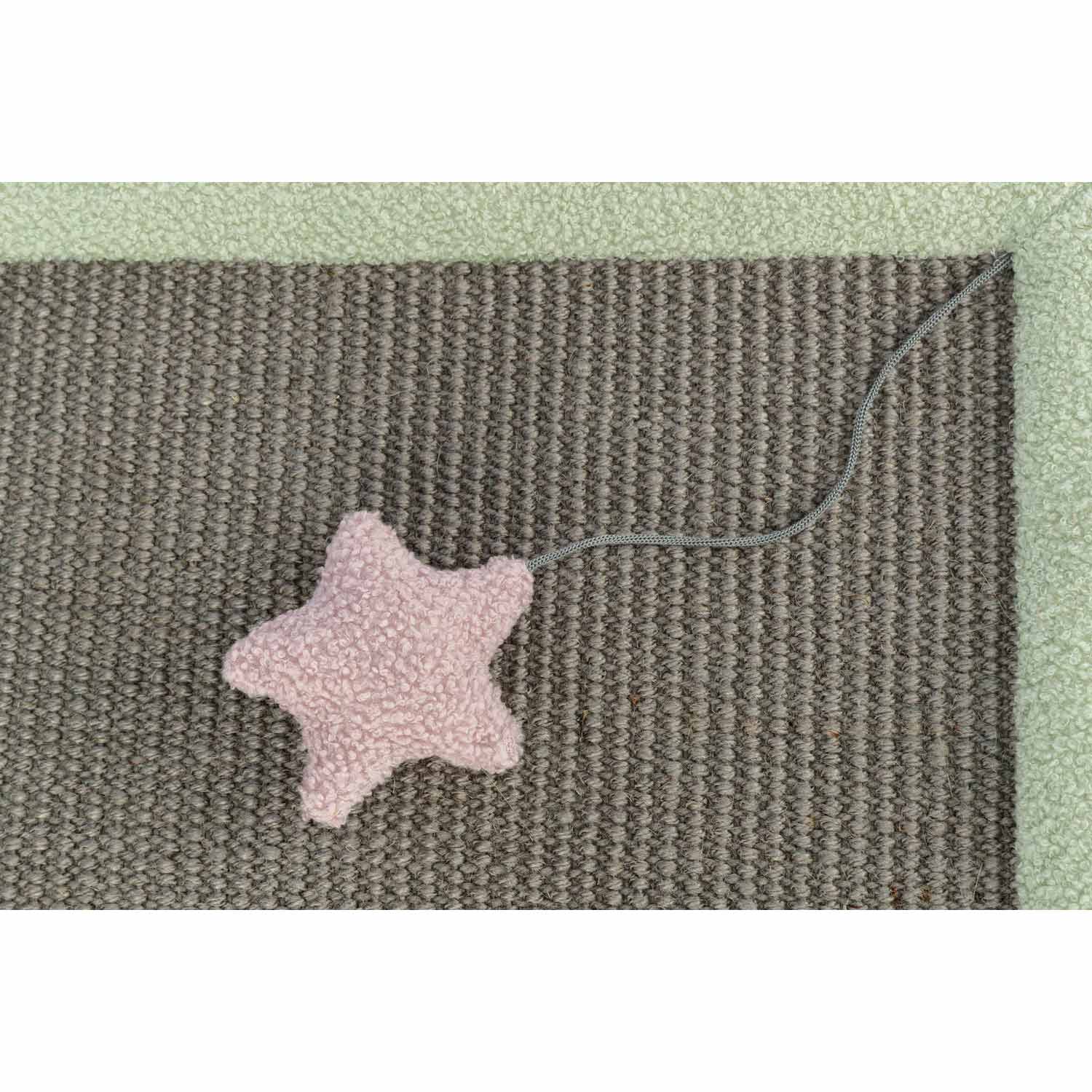 Junior Alfombrilla Rascadora, gris/menta, 47 x 47 cm