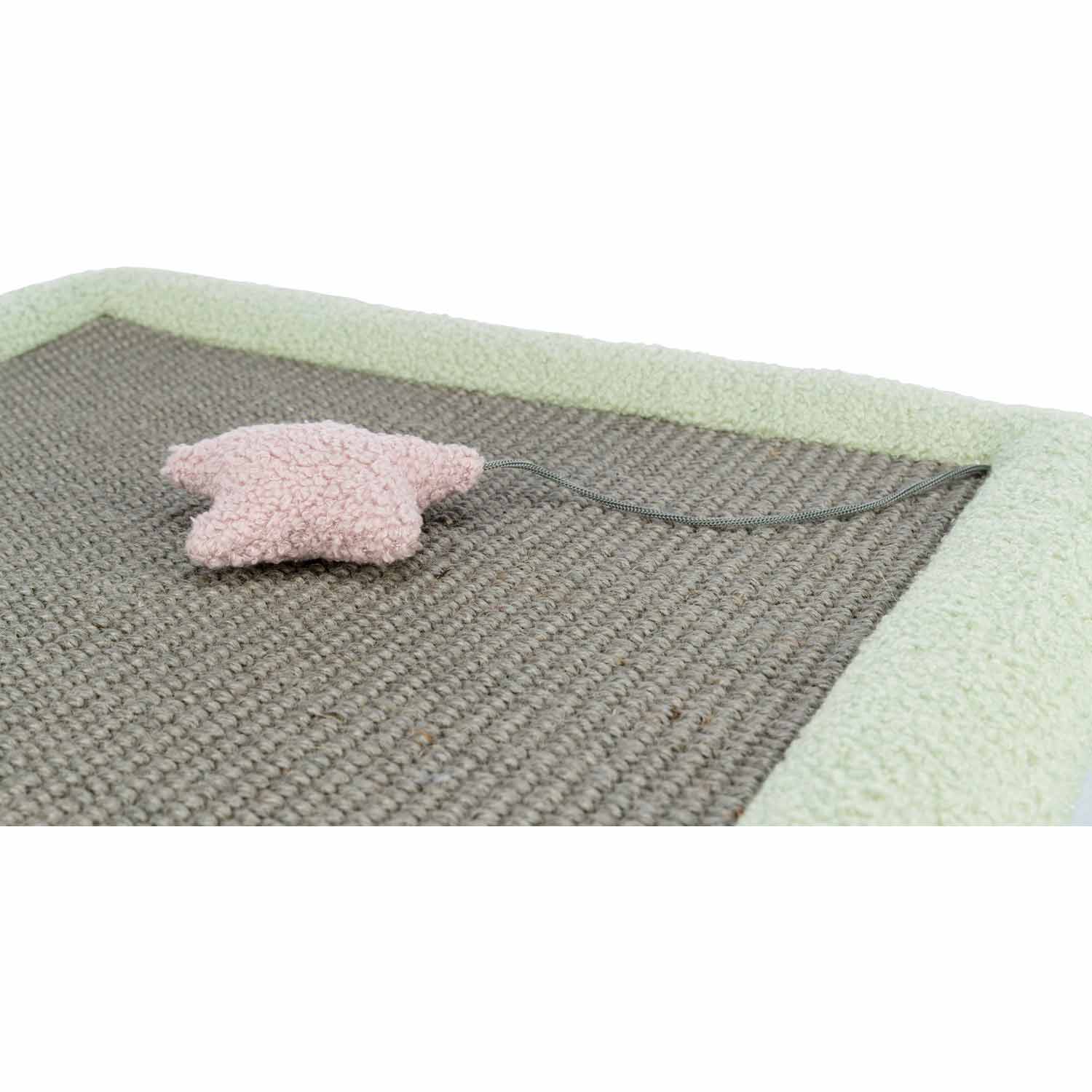 Junior Alfombrilla Rascadora, gris/menta, 47 x 47 cm