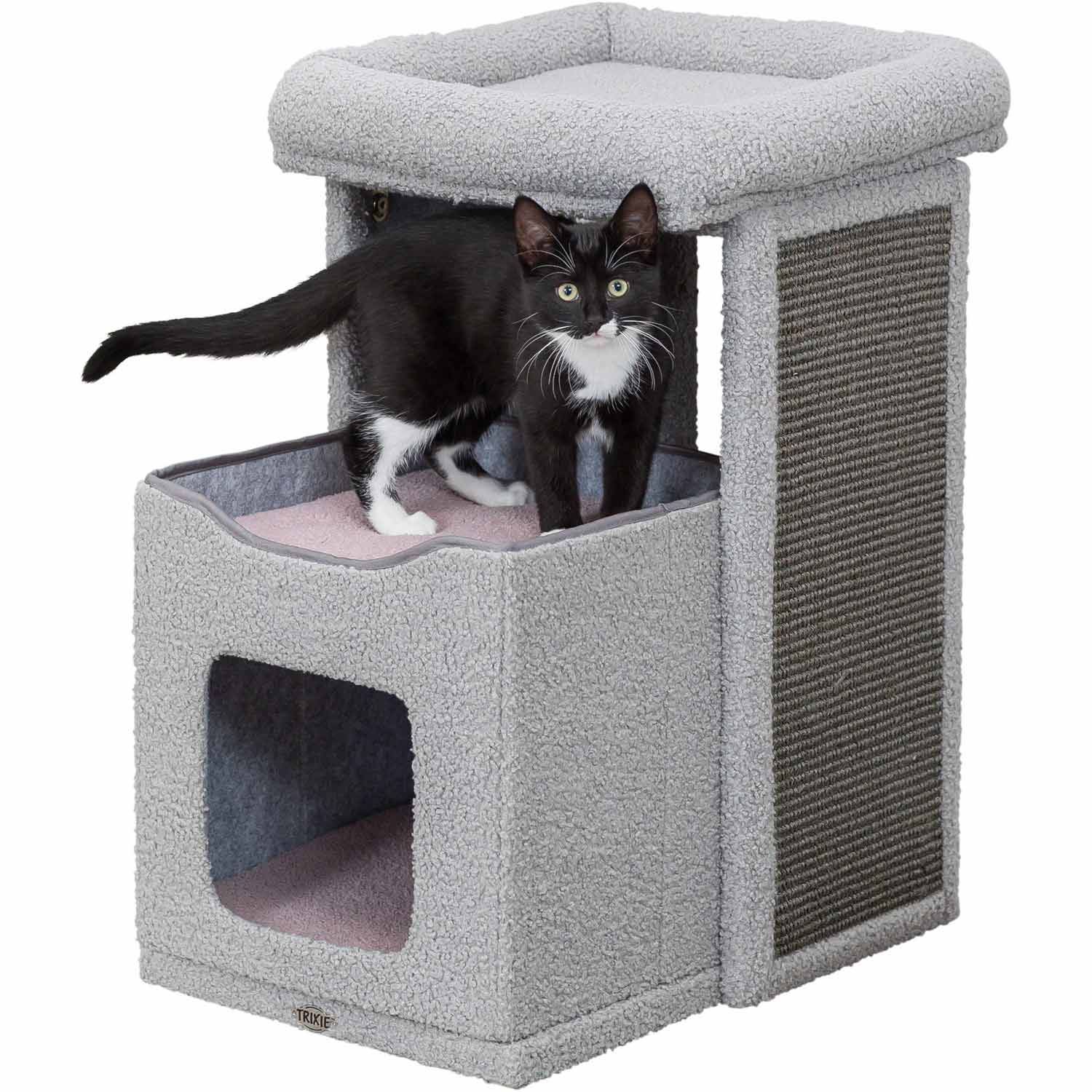 Junior Poste Rascador Carlita, gris/lila, 63 cm