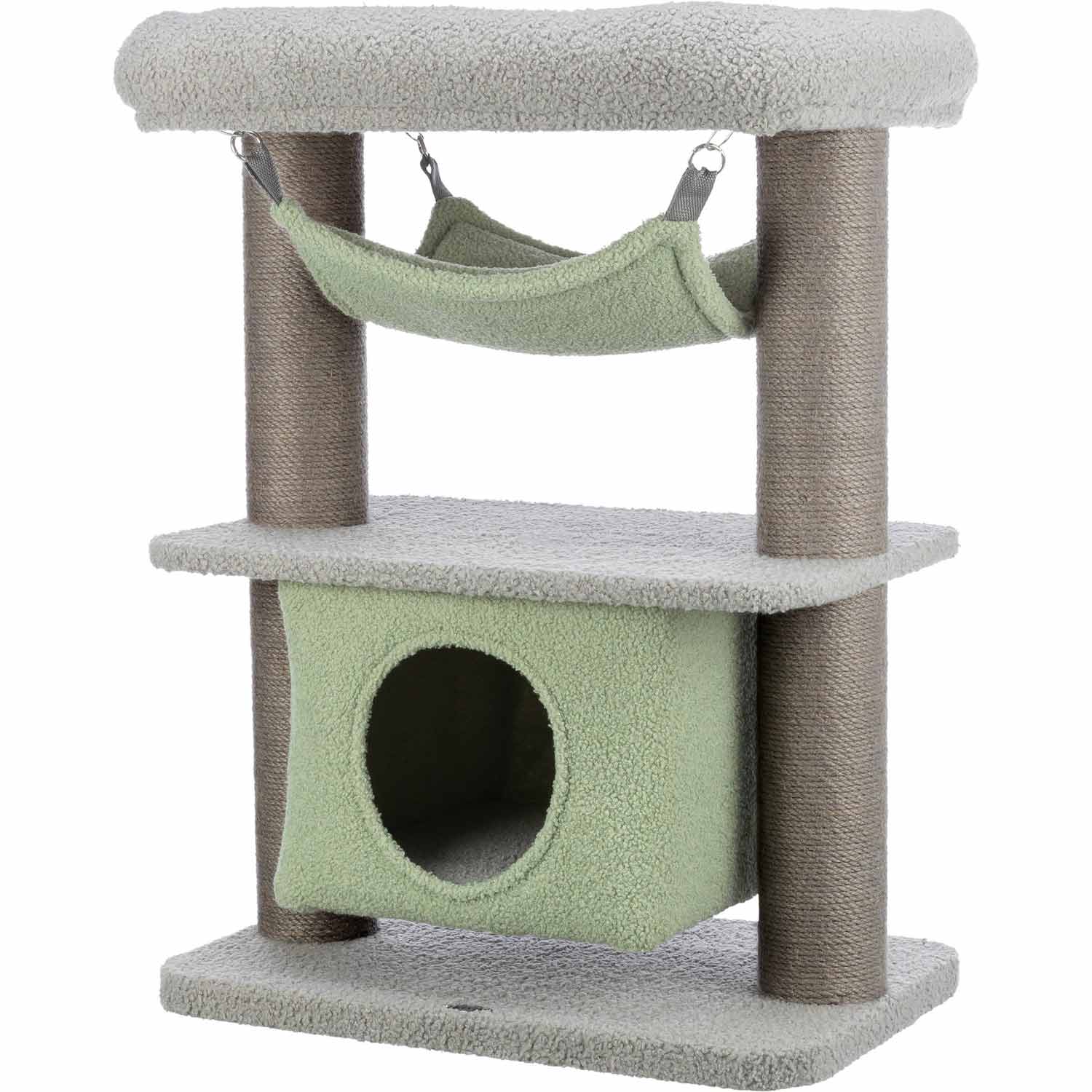 Junior Poste Rascador Lunito, gris/menta, 71 cm