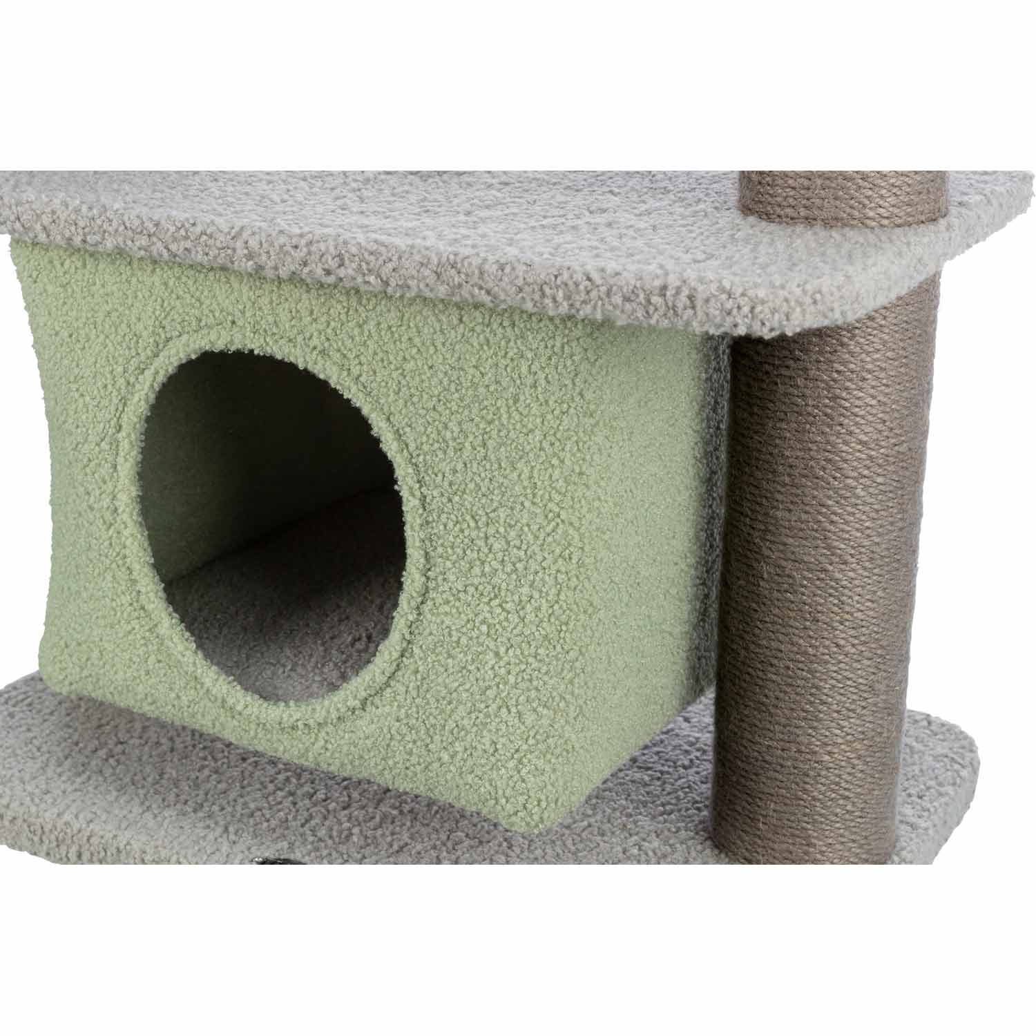 Junior Poste Rascador Lunito, gris/menta, 71 cm