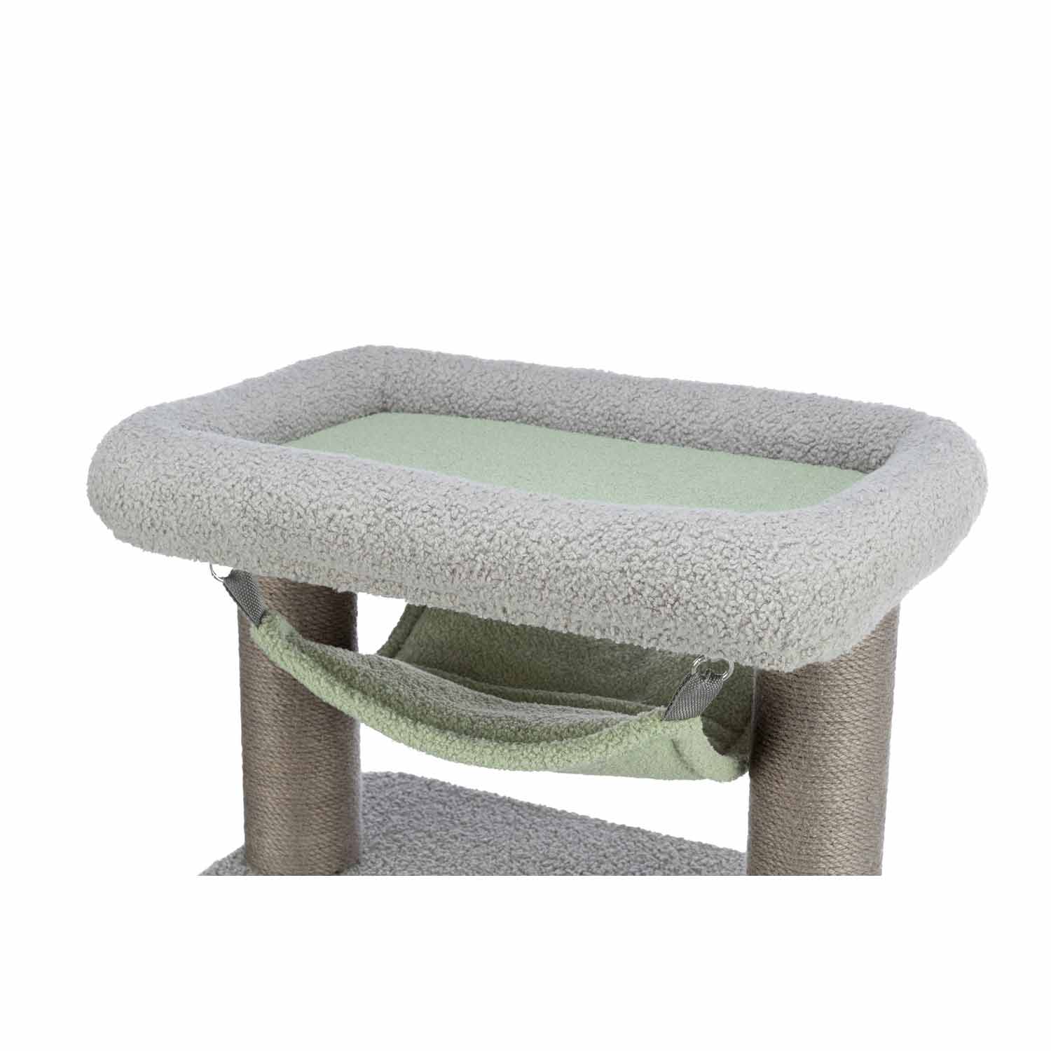 Junior Poste Rascador Lunito, gris/menta, 71 cm