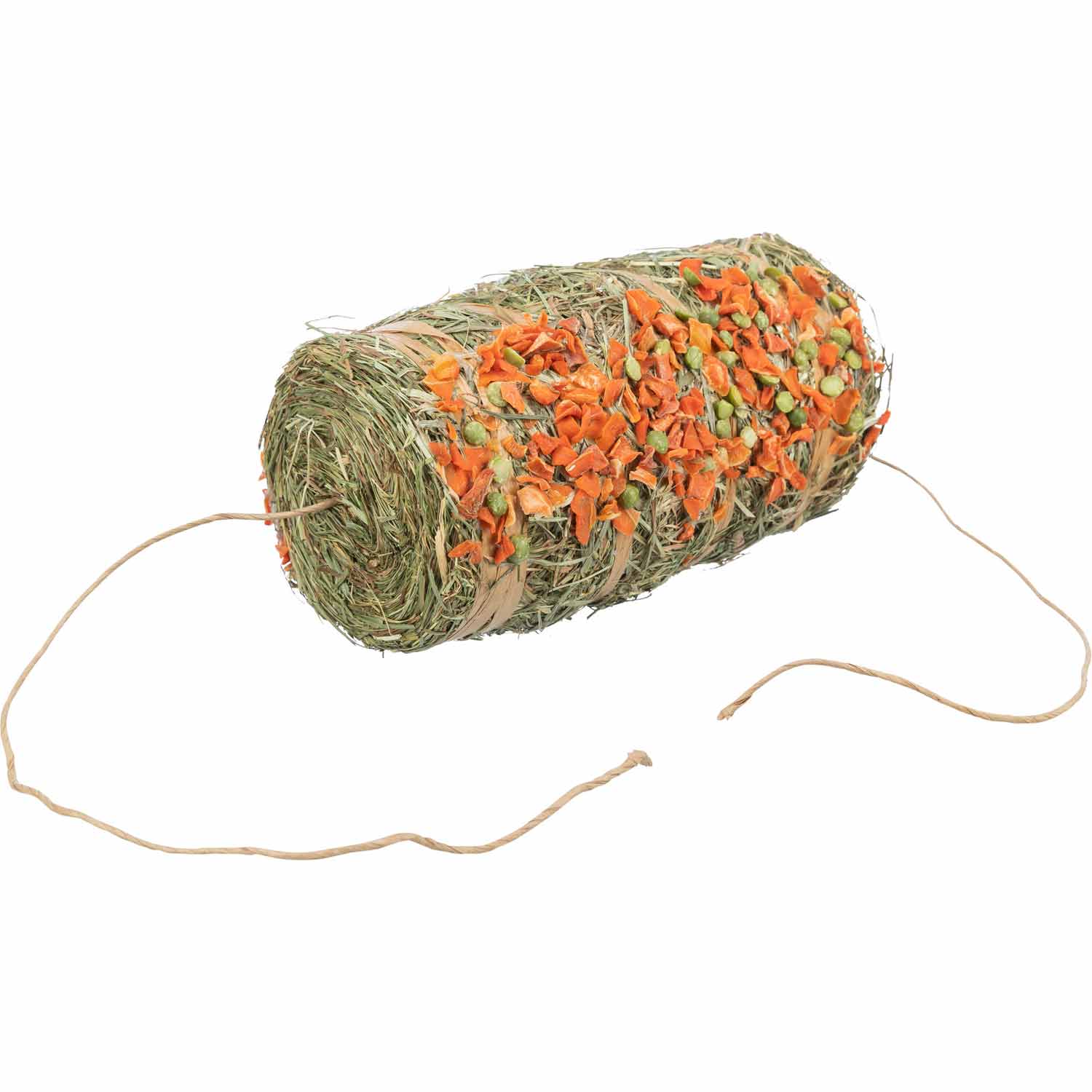 Péndulo de heno para colgar con guisante y zanahoria, 250 g