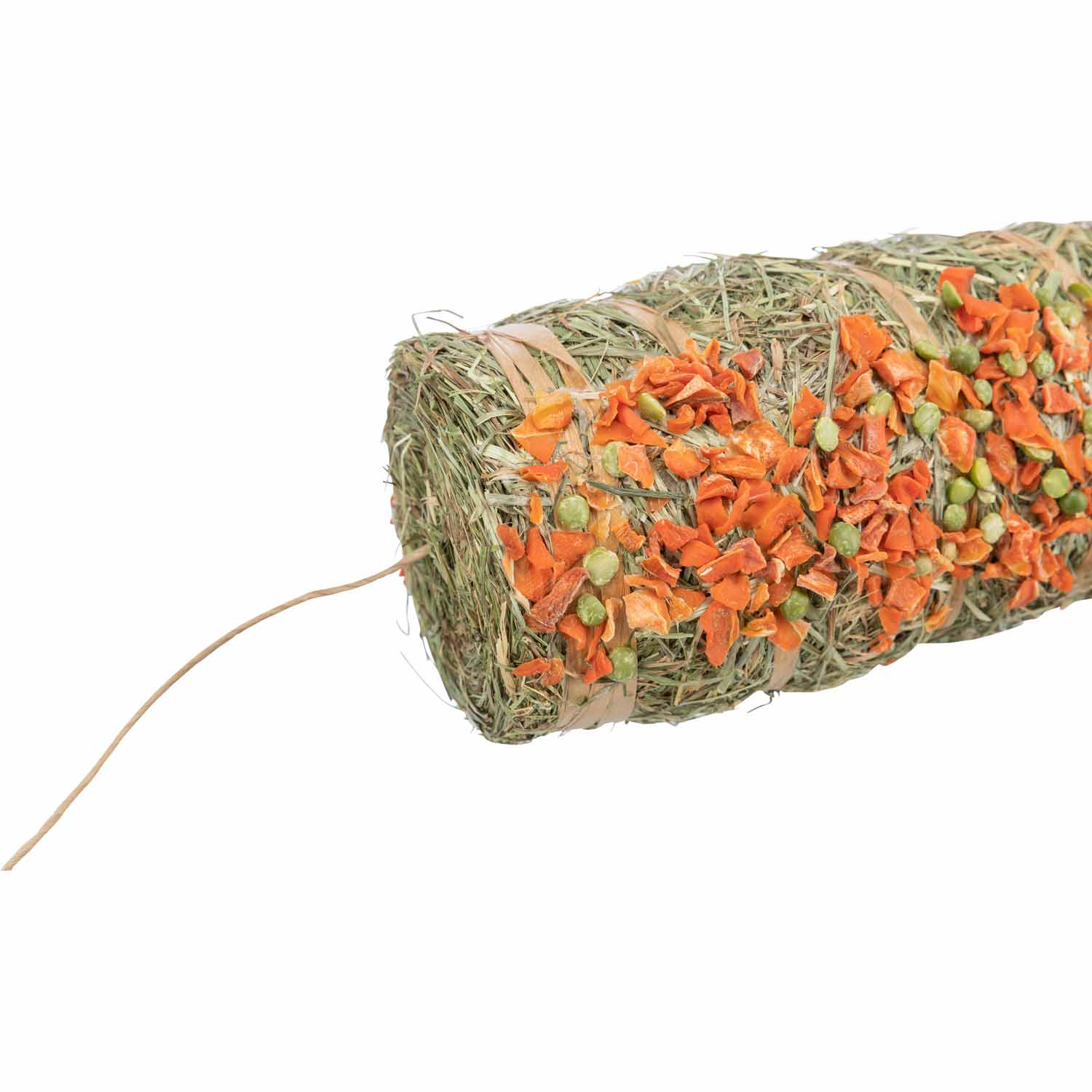 Péndulo de heno para colgar con guisante y zanahoria, 250 g