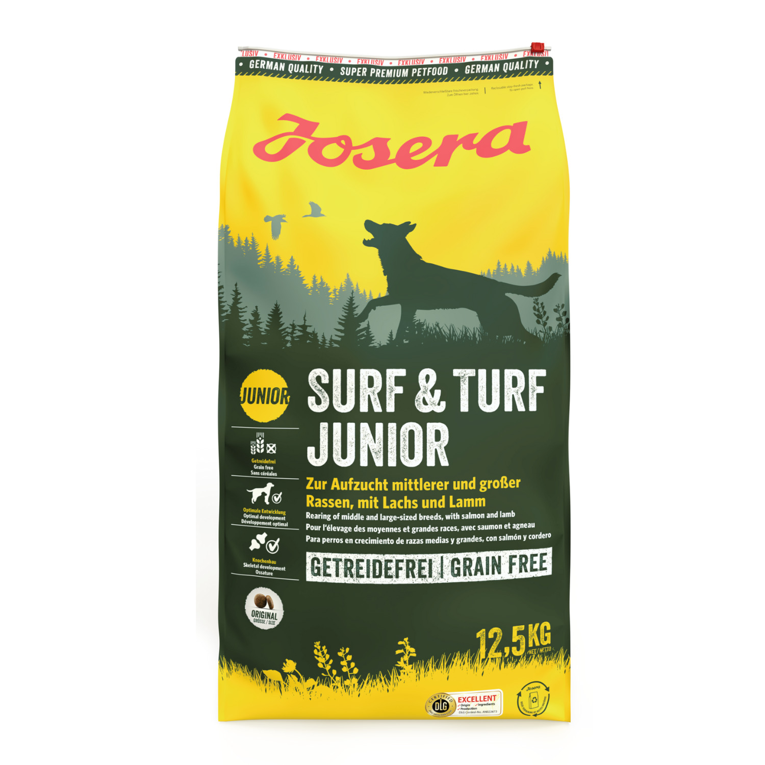 Muestra Perro Surf & Turf Junior, JOSERA, 90g