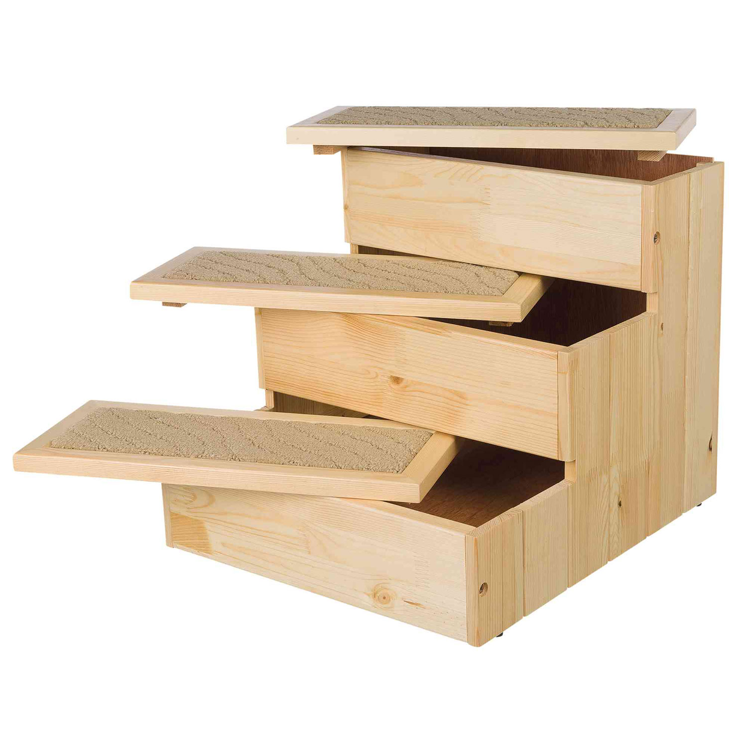 Escalera Madera, Haya, 40 x 38 x 45 cm