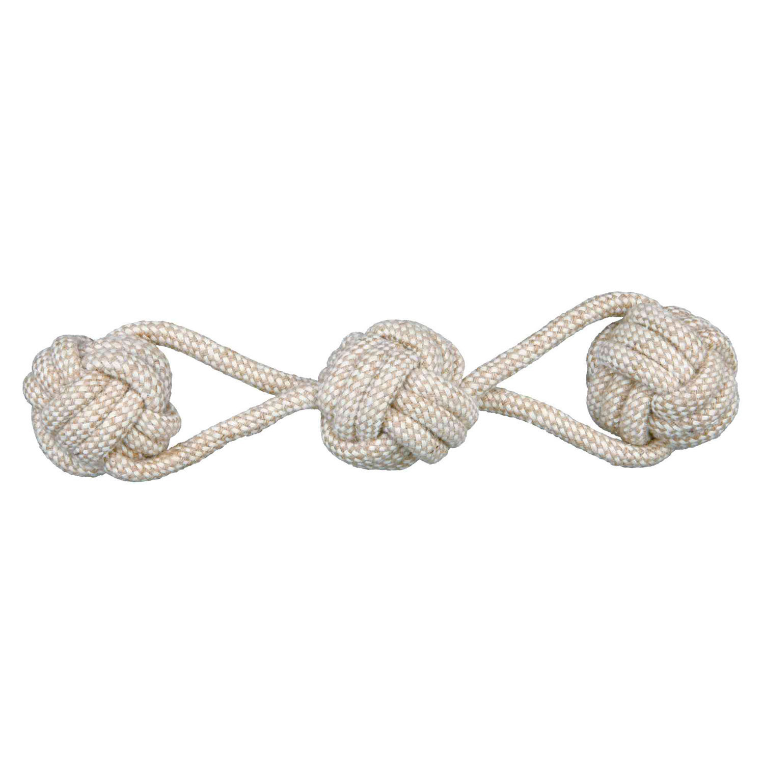 Cuerda de Juego con 3 Pelotas Denta Fun, 37 cm