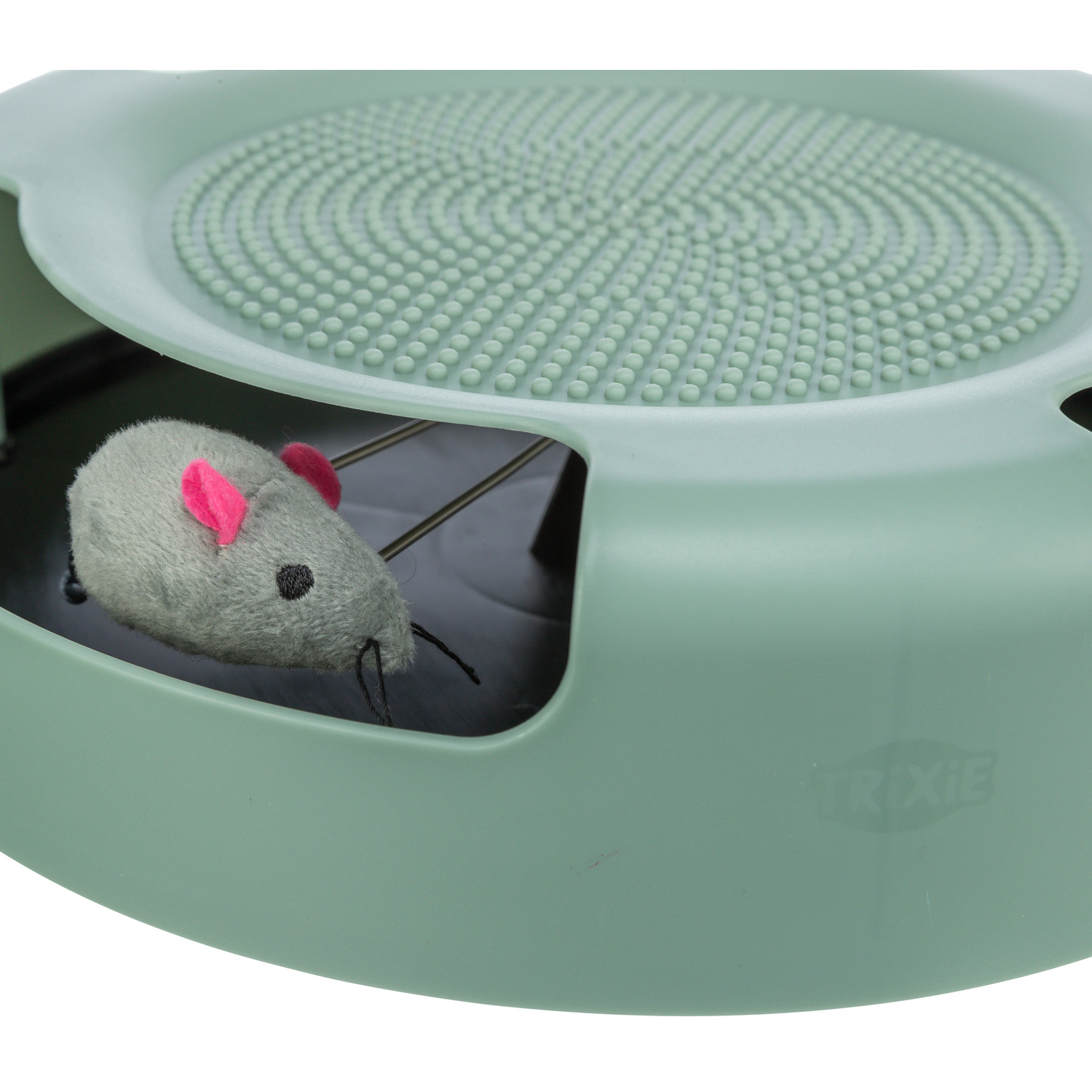 Plato Coge el Ratón, Ratón Peluche, ø25 x 6 cm