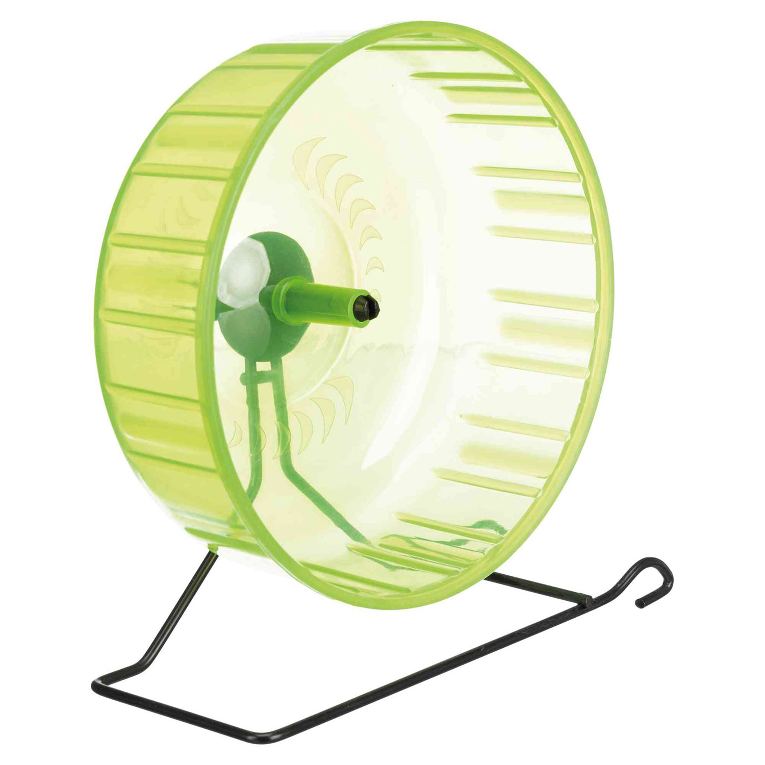 Noria Giratoria Hámsters, Plástico, Plataforma metal, ø16 cm