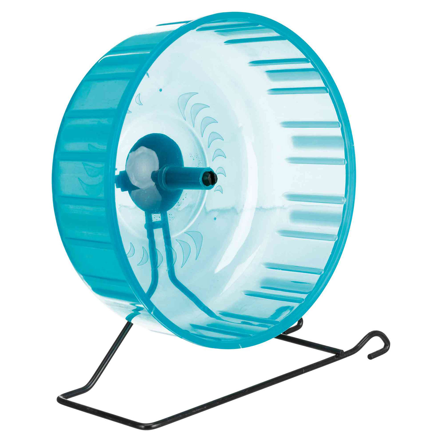 Noria Giratoria Hámsters, Plástico, Plataforma metal, ø16 cm