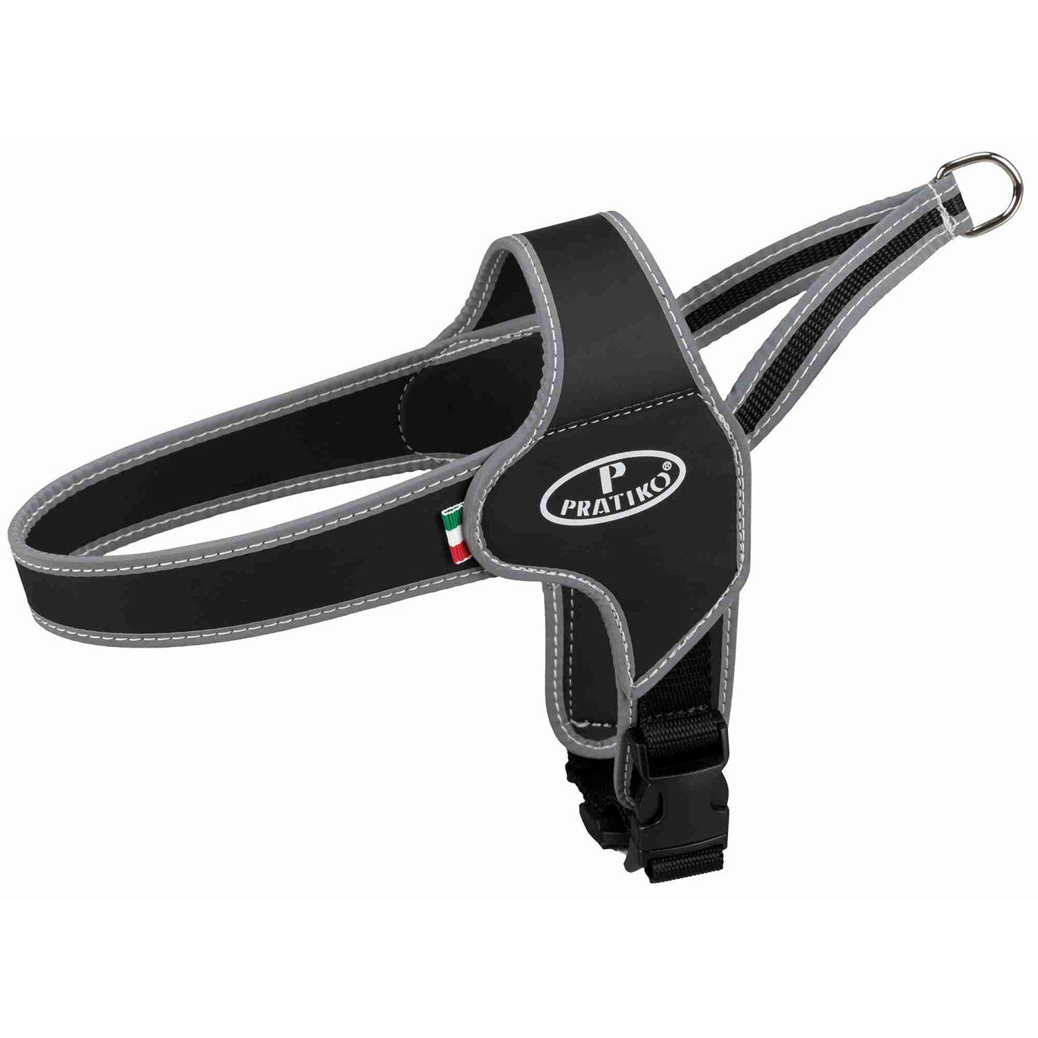 Arnés Noruego Apollo, Pratiko, XXS-XS, 28-33 cm, Negro