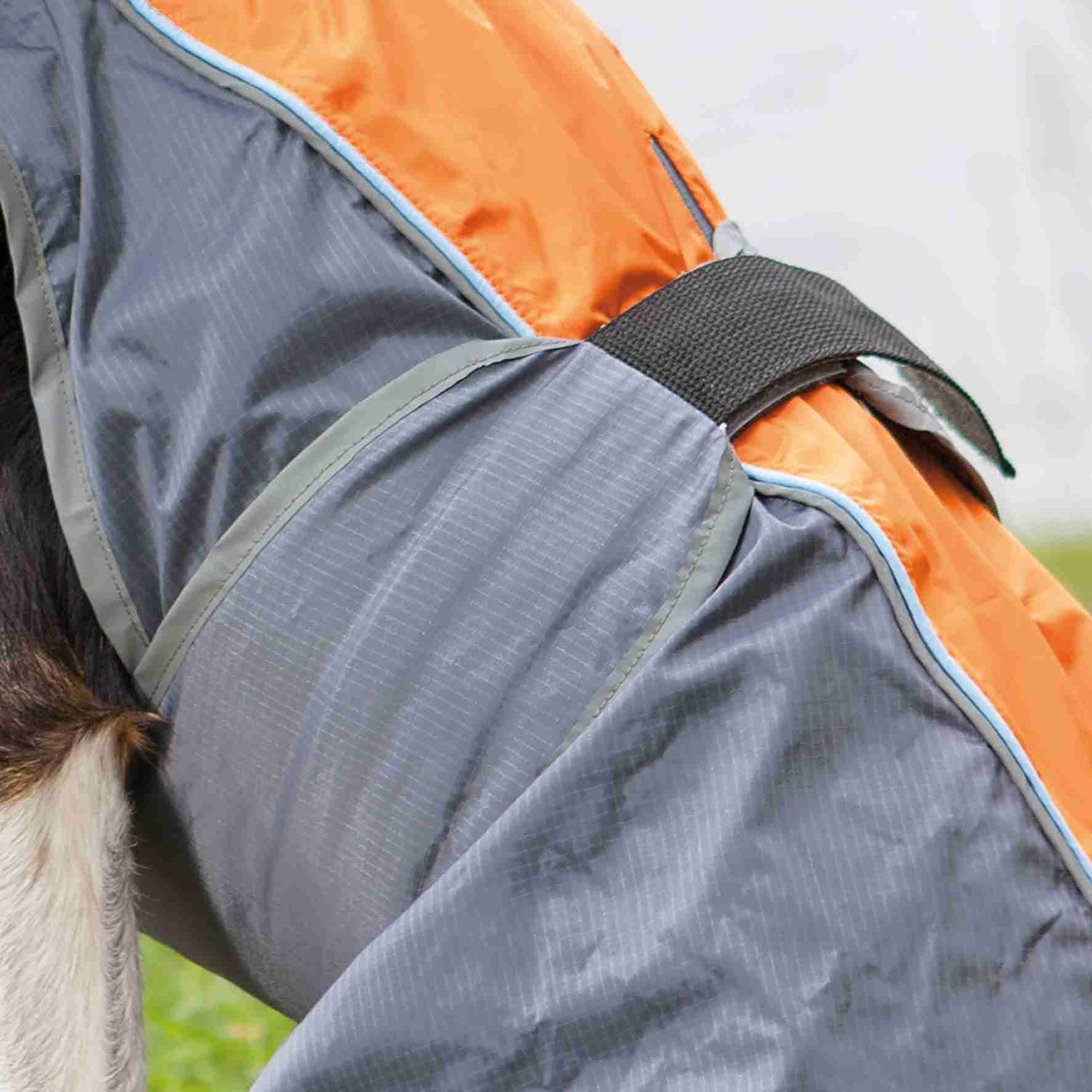 Impermeable Solid, XS, 30 cm, Gris-Naranja
