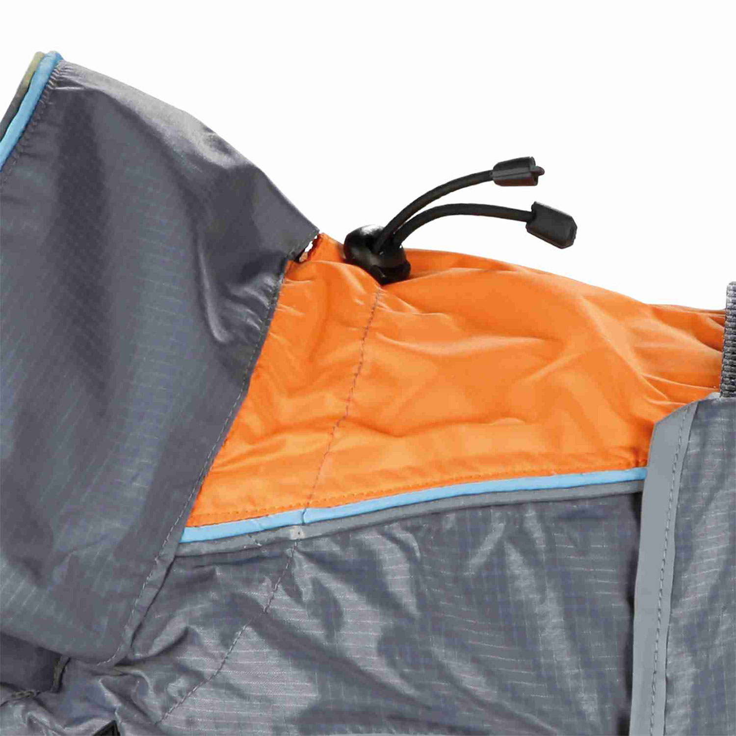 Impermeable Solid, XS, 30 cm, Gris-Naranja