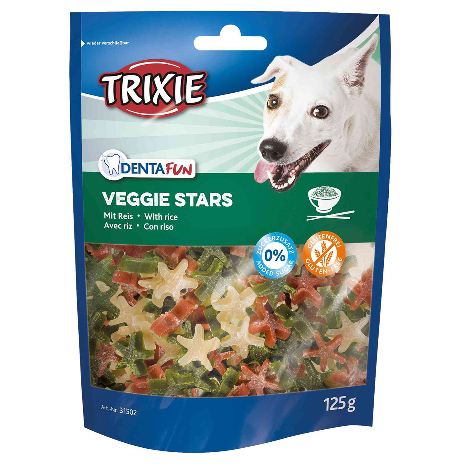 Veggie Stars Verduras con Arroz Denta Fun, 125g